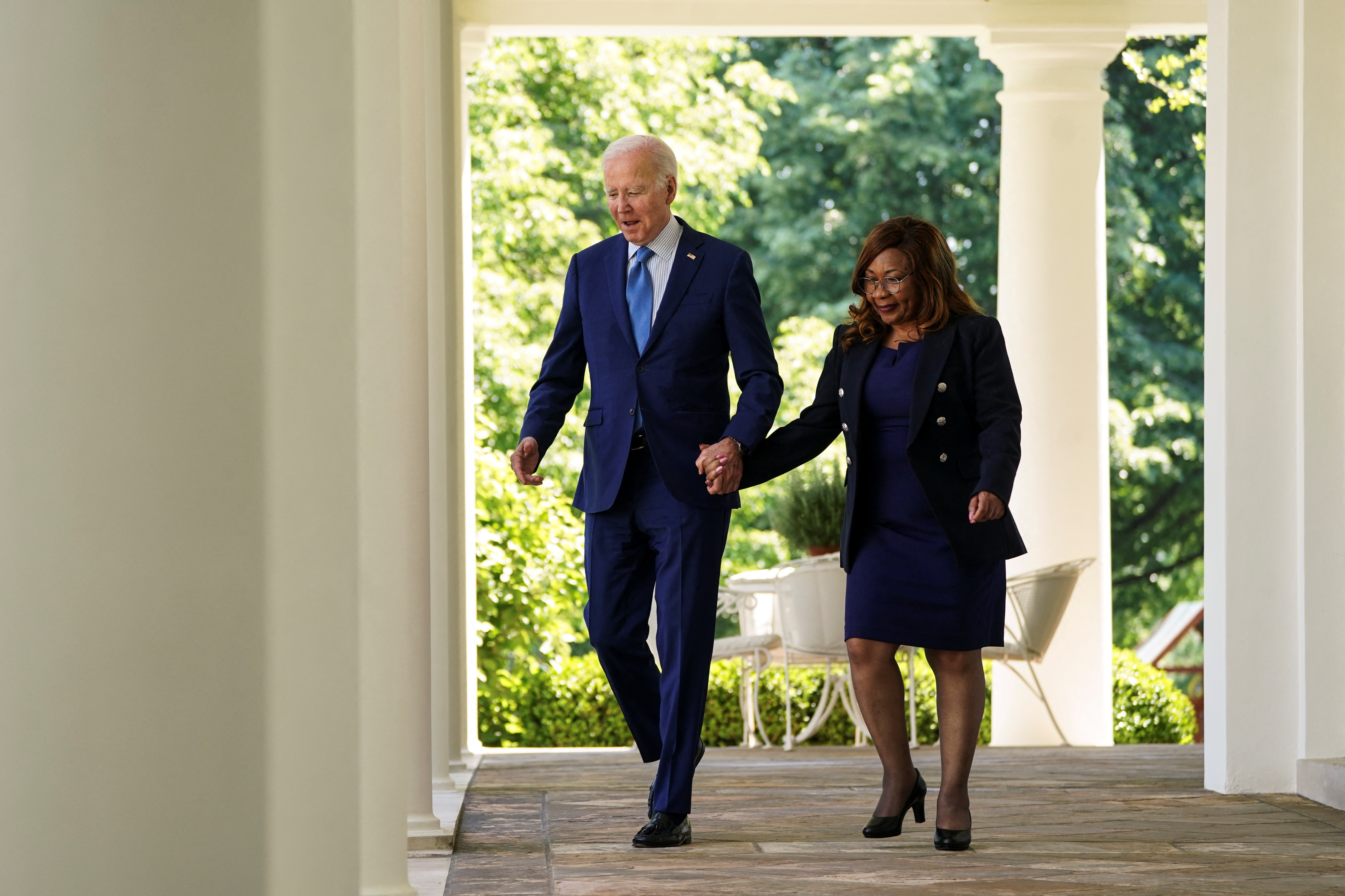 U.S. President Joe Biden signs executive order on 'environmental justice' during Rose Garden event at the White House in Washington