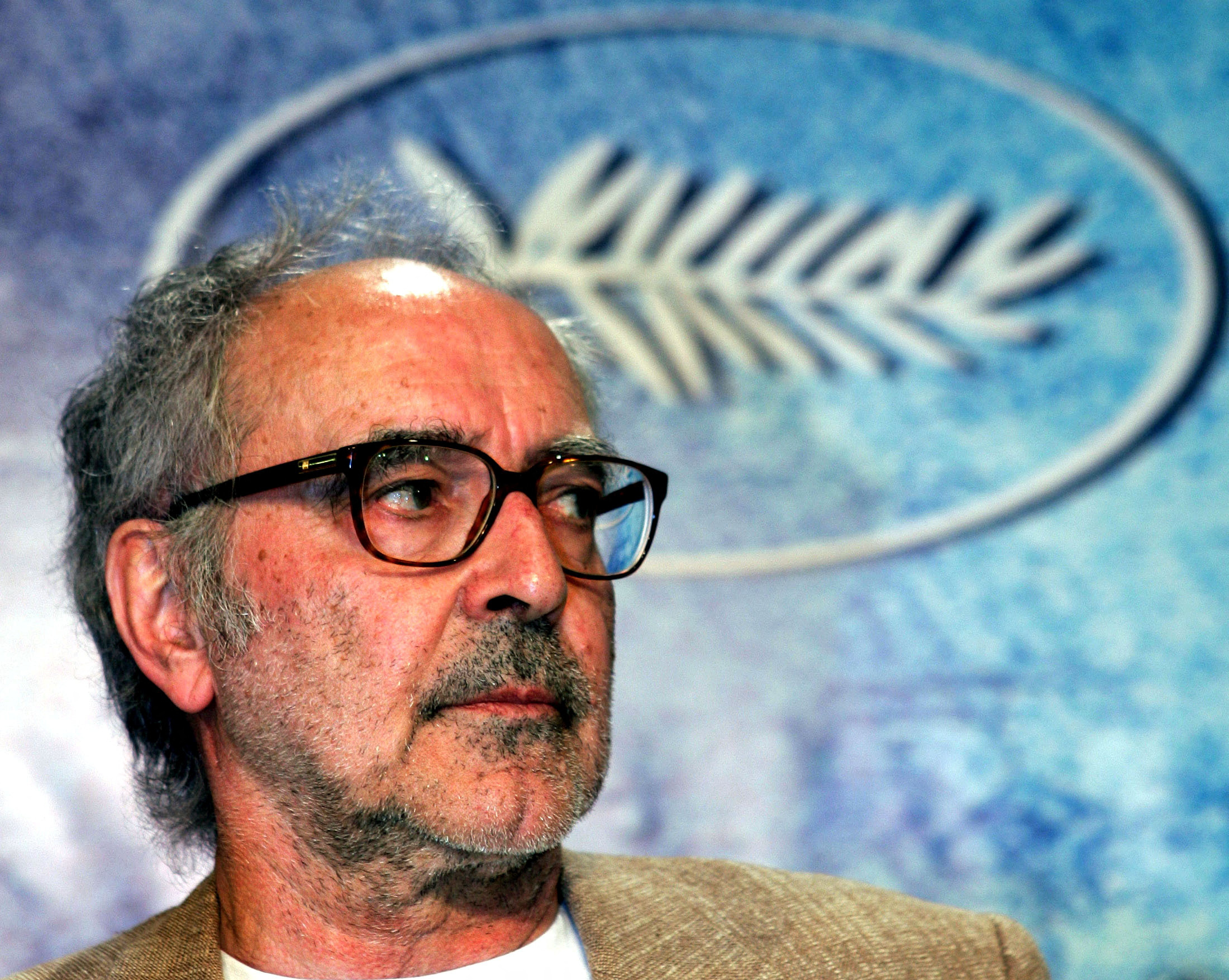 French-Swiss DIRECTOR GODARD ATTENDS PRESS CONFERENCE FOR 'NOTRE MUSIQUE' AT 57TH CANNES FILM FESTIVAL.