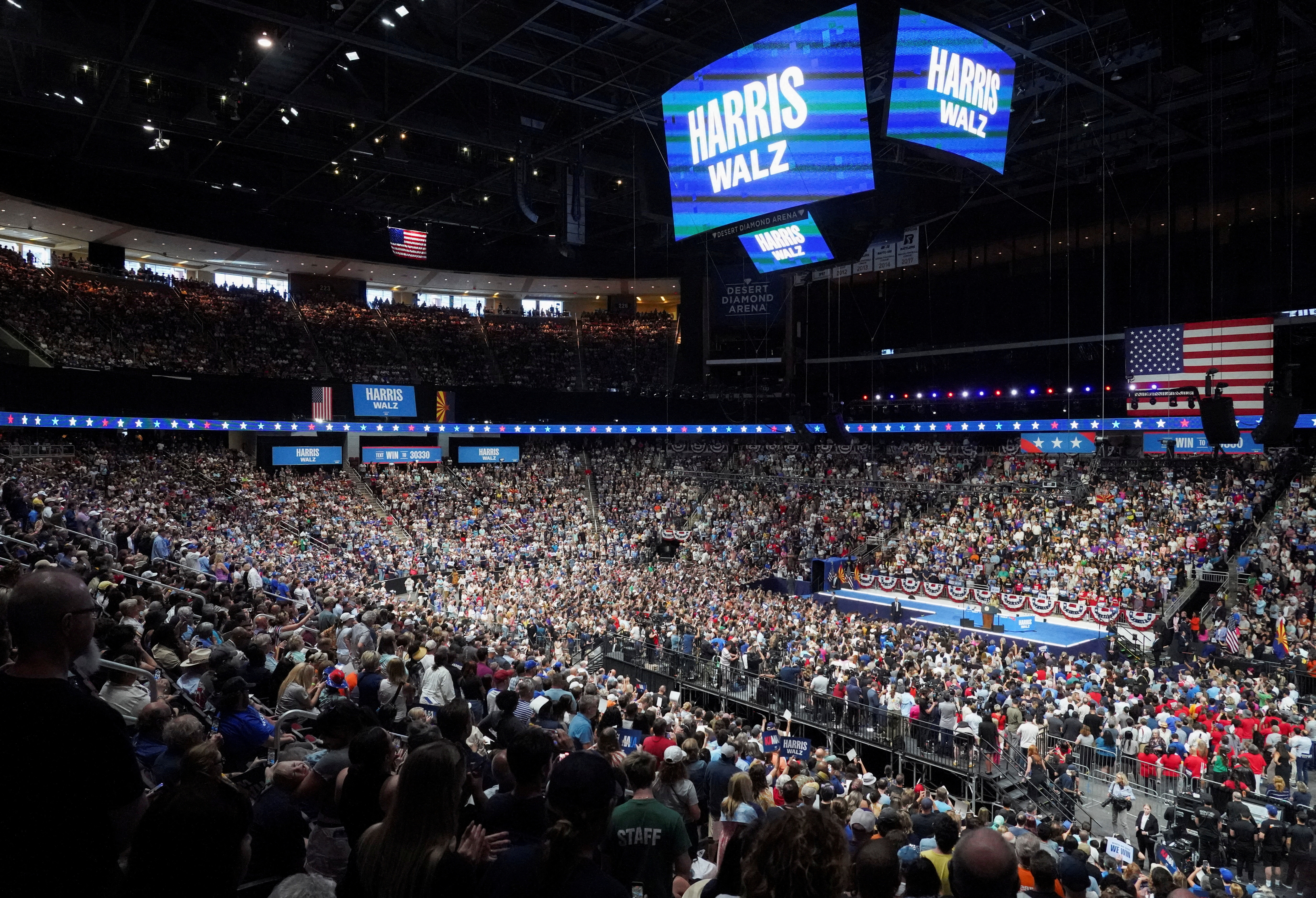 U.S. Vice President and Democratic presidential candidate Harris campaigns in Arizona