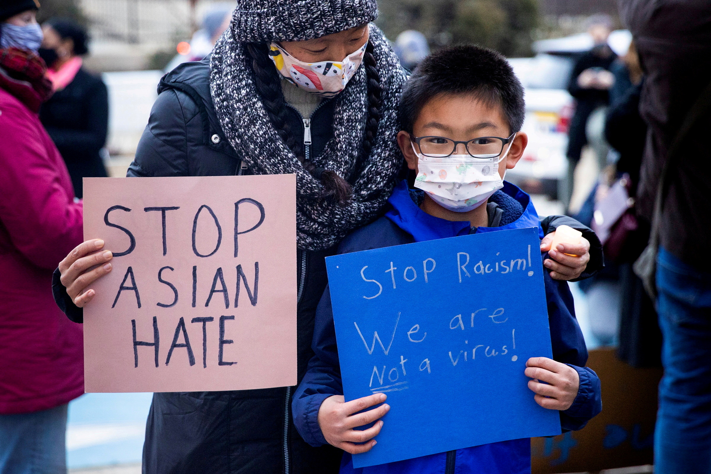 Vigil in solidarity with the Asian American community