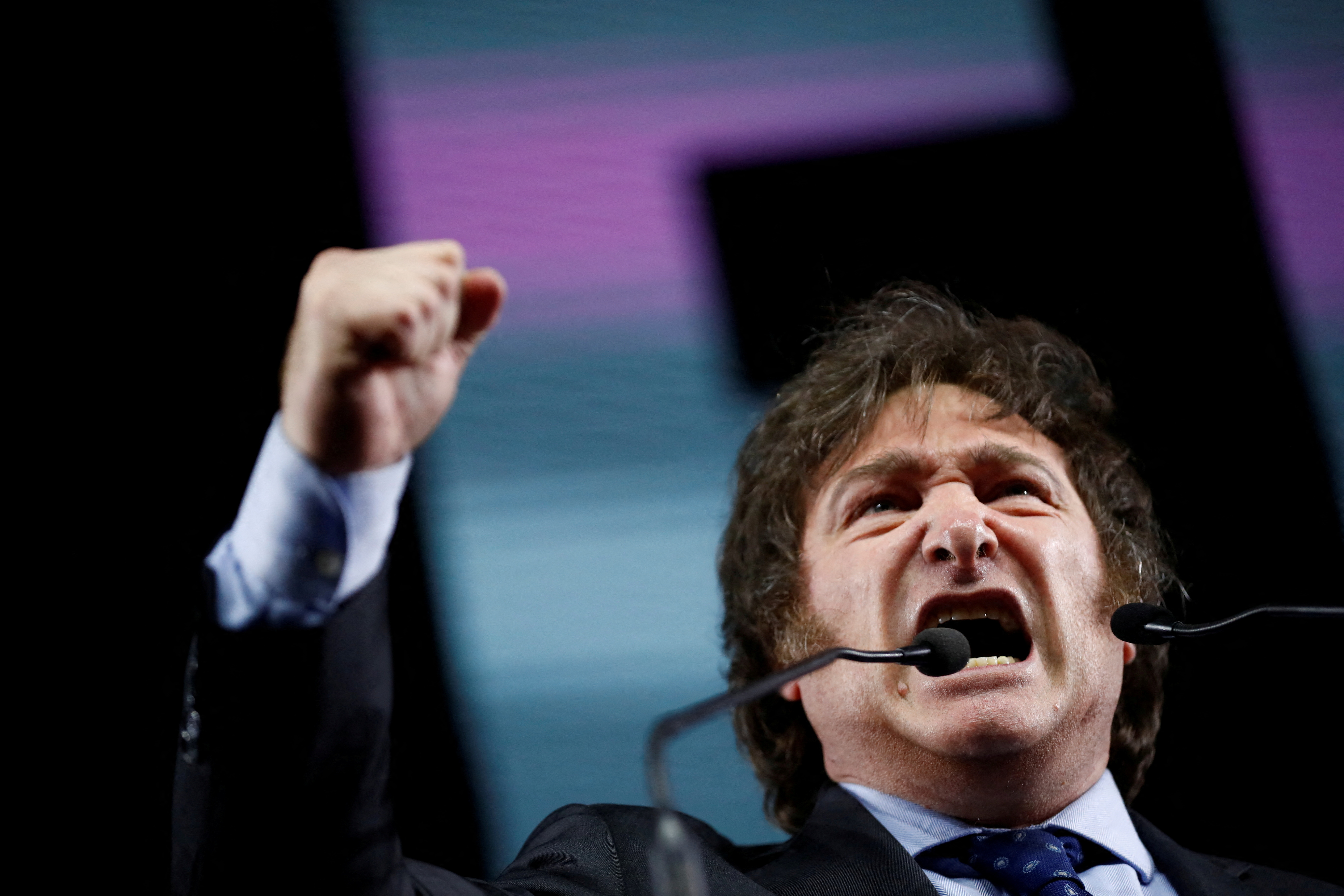 Argentine presidential candidate Javier Milei's closing campaign rally, in Buenos Aires
