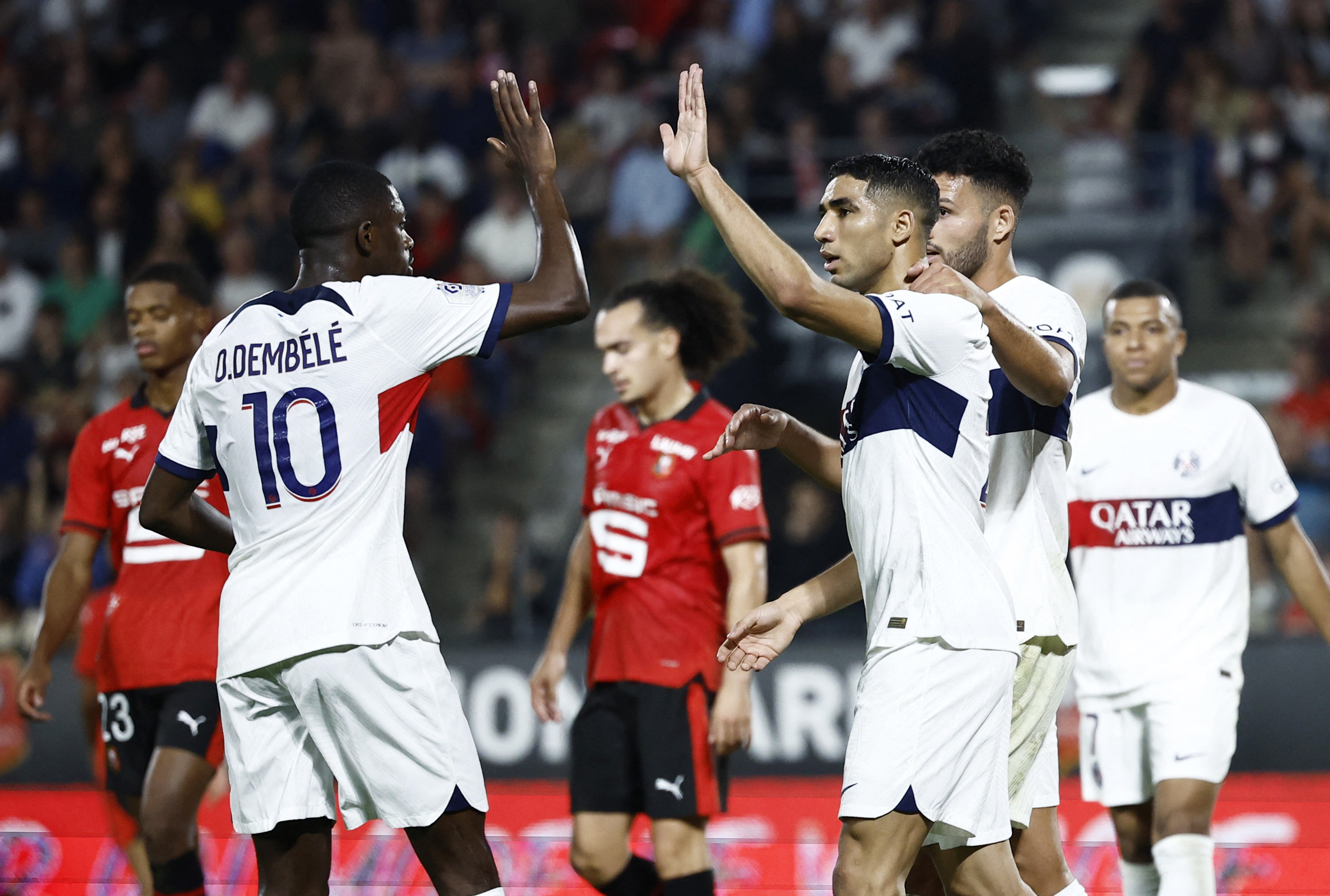 Rennes 1-3 Paris Saint-Germain - PSG move up to third with