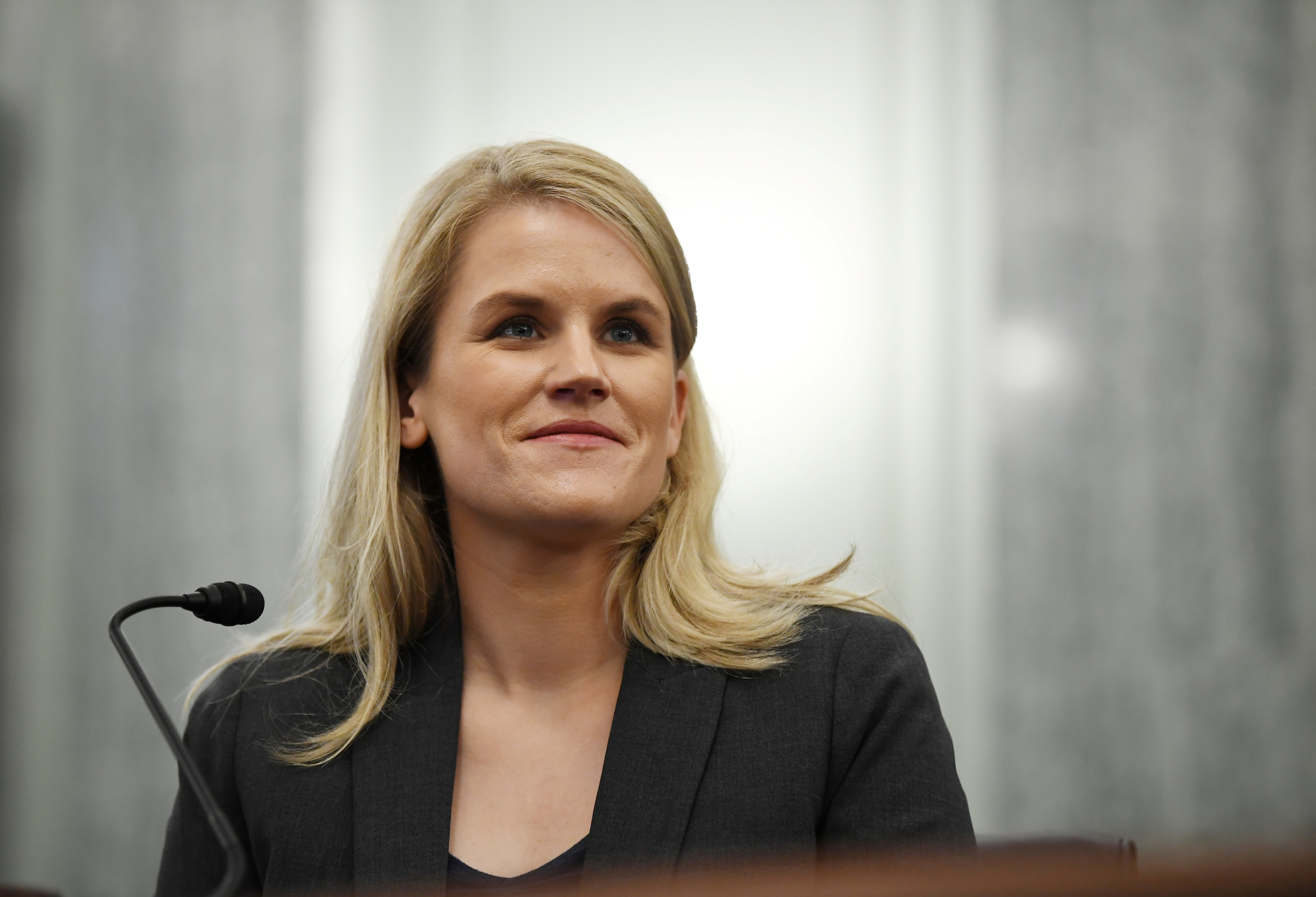 Former Facebook employee and whistleblower Frances Haugen attends a Senate Committee on Commerce, Science, and Transportation hearing entitled 'Protecting Kids Online: Testimony from a Facebook Whistleblower' on Capitol Hill, in Washington, October 5, 202