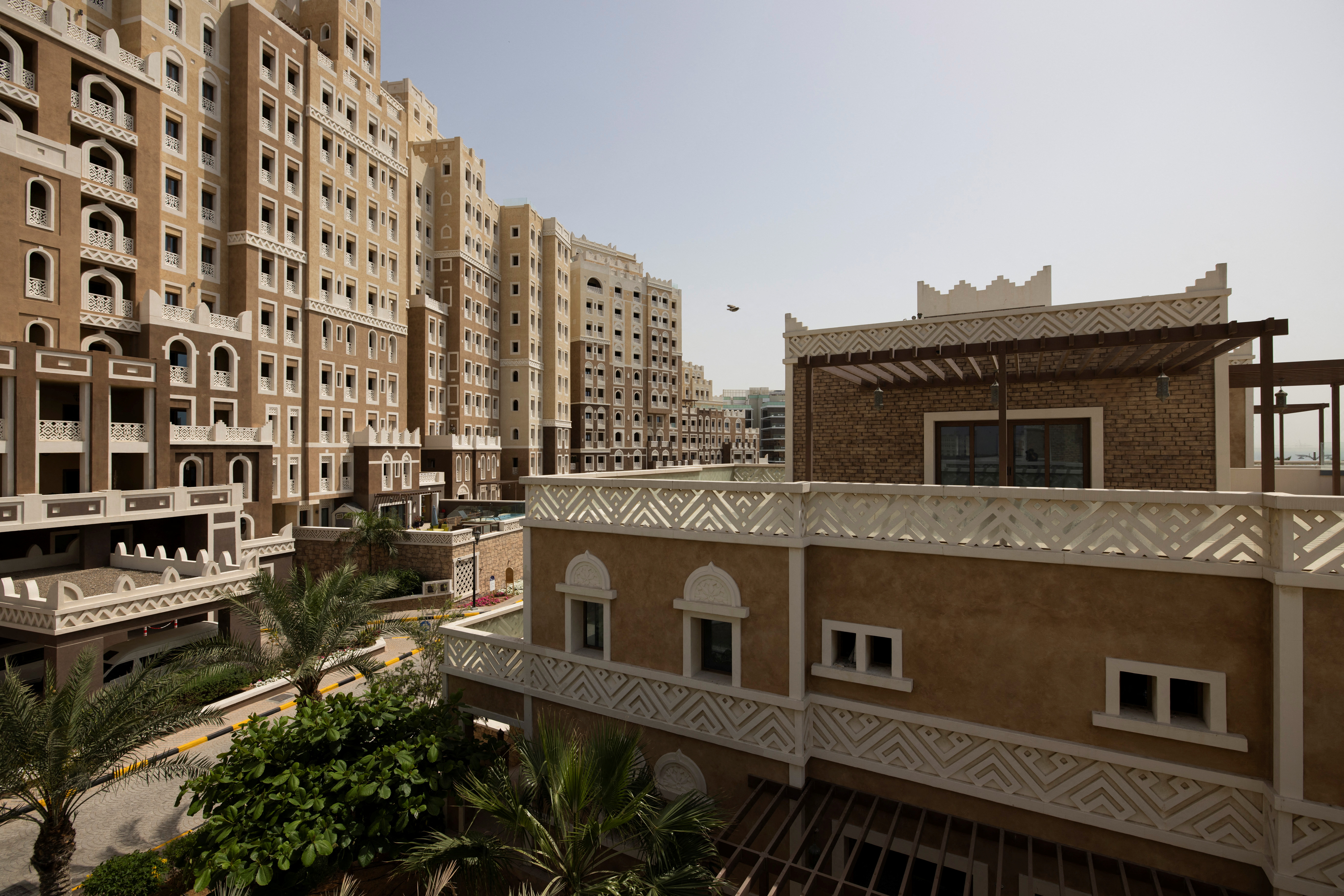 A general view of residential properties at the Balqis Residence on the Palm Jumeirah in Dubai