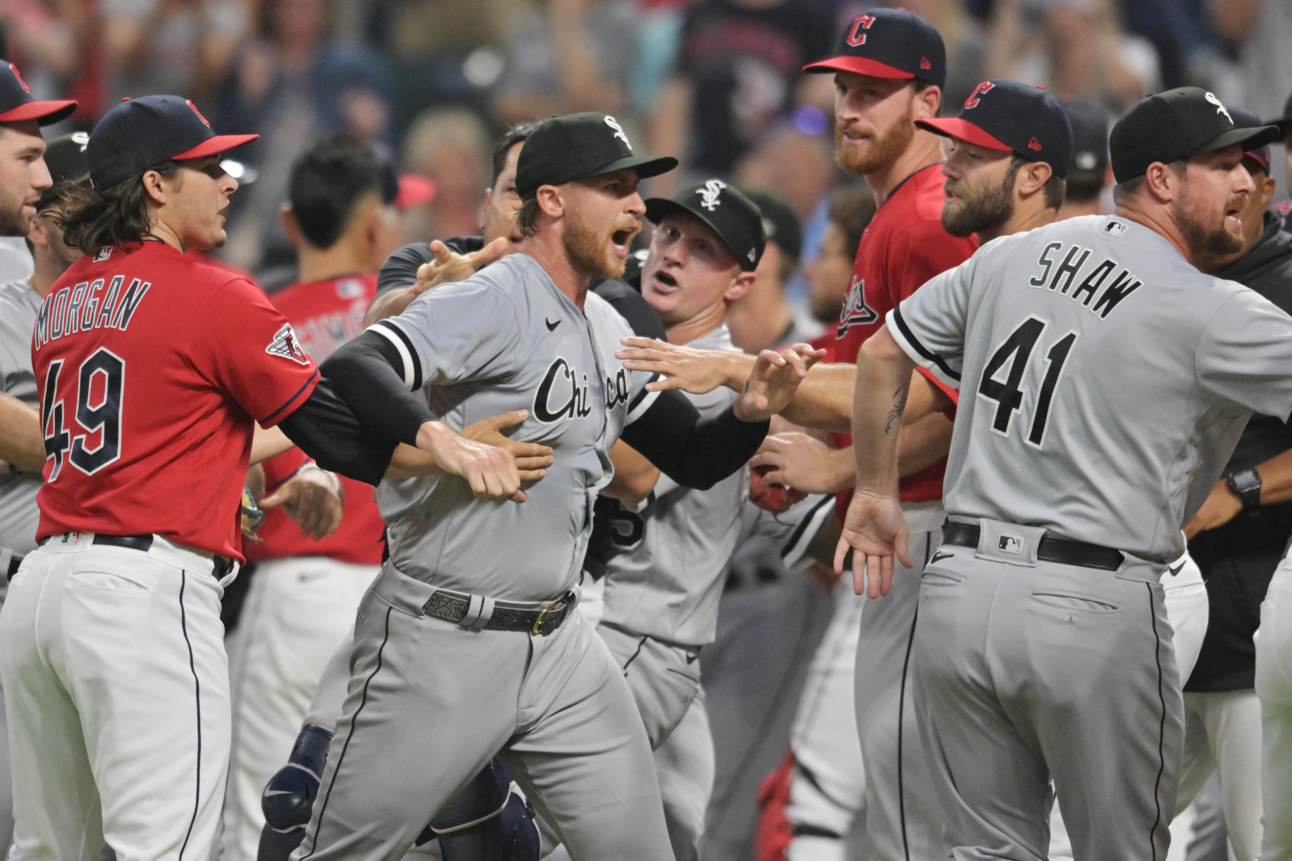 What happened in the Nationals game against White Sox? Benches