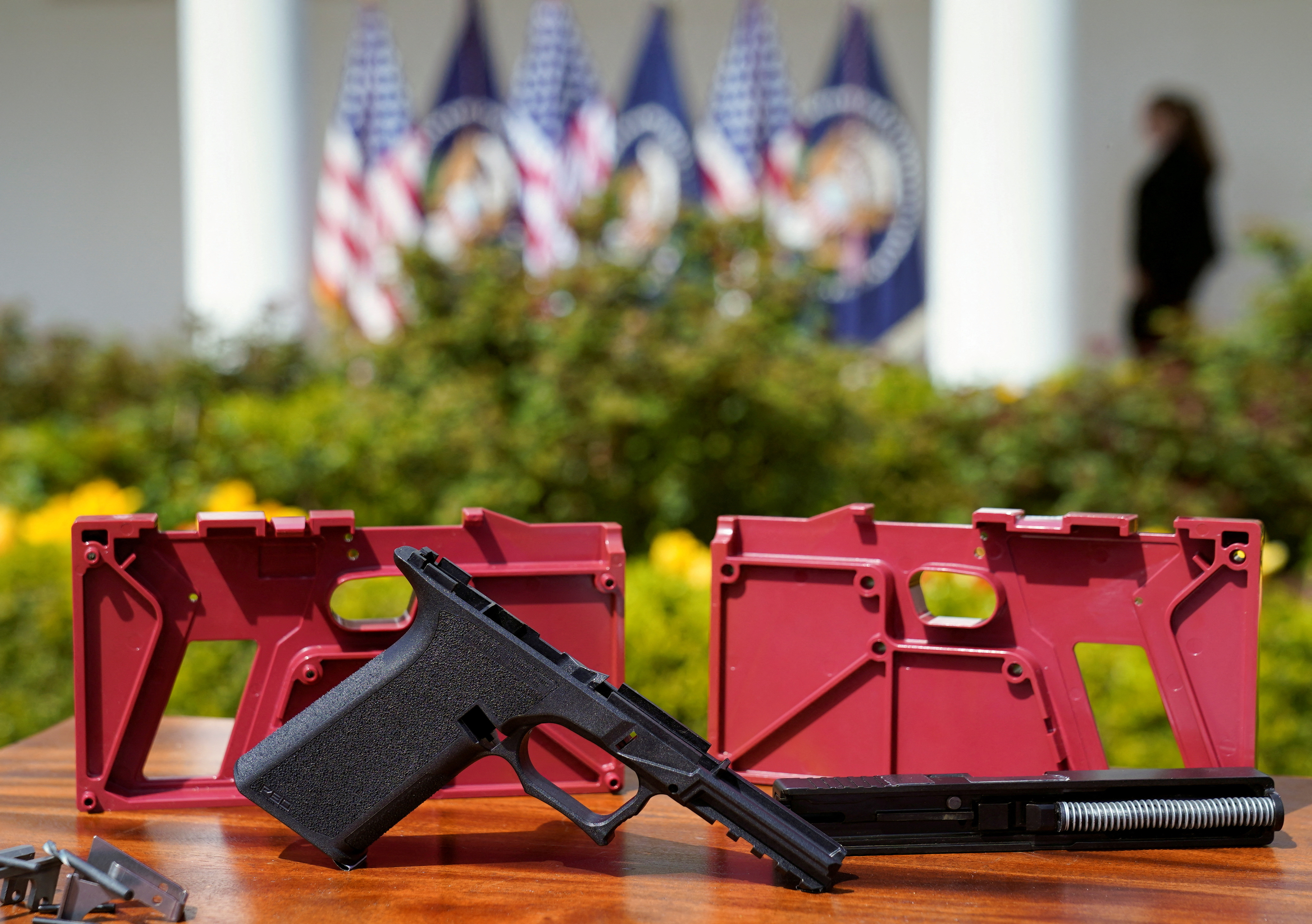 U.S. President Joe Biden holds an event on fighting ghost gun crime at the White House in Washington