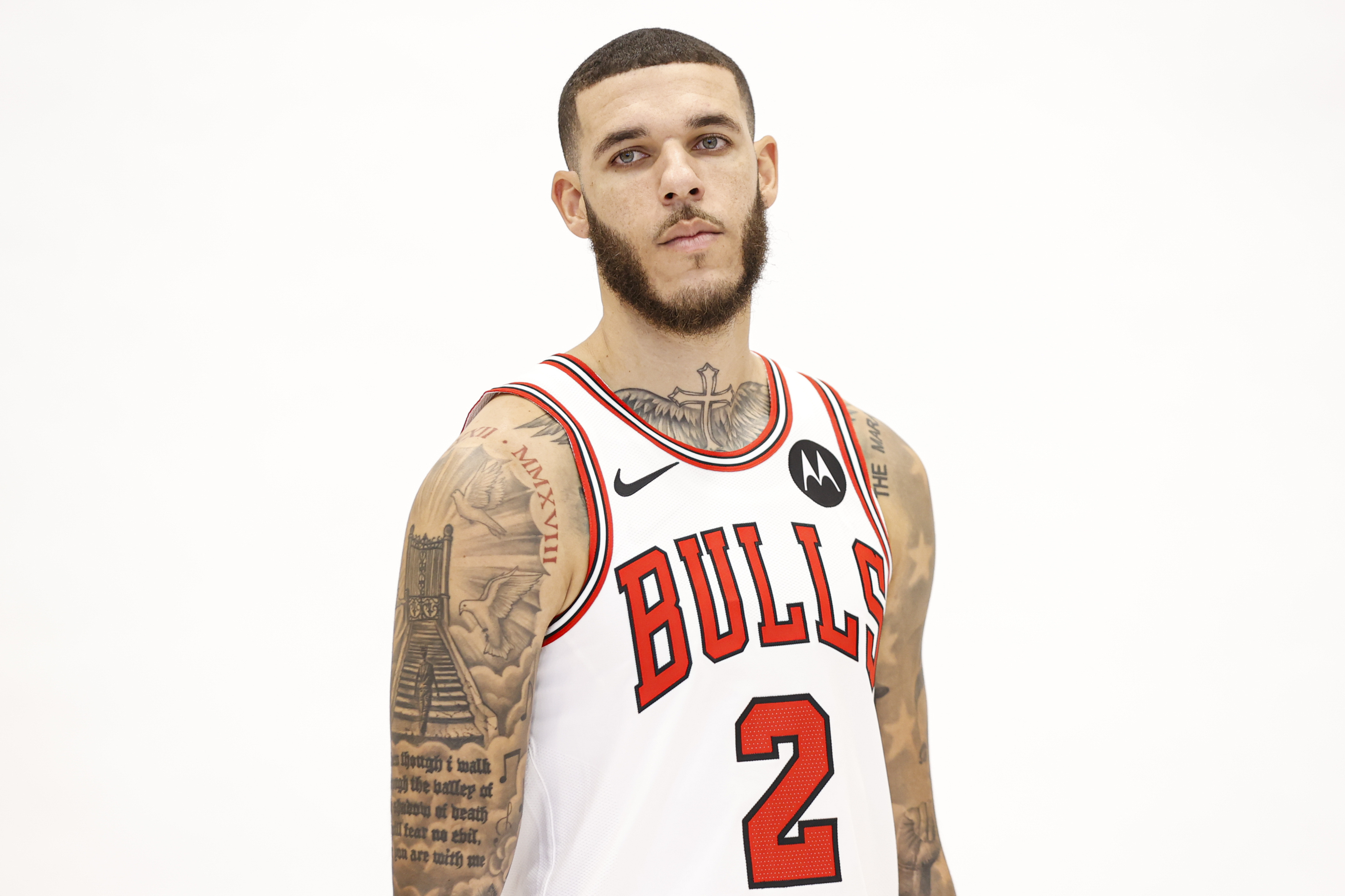 lonzo ball bulls uniform