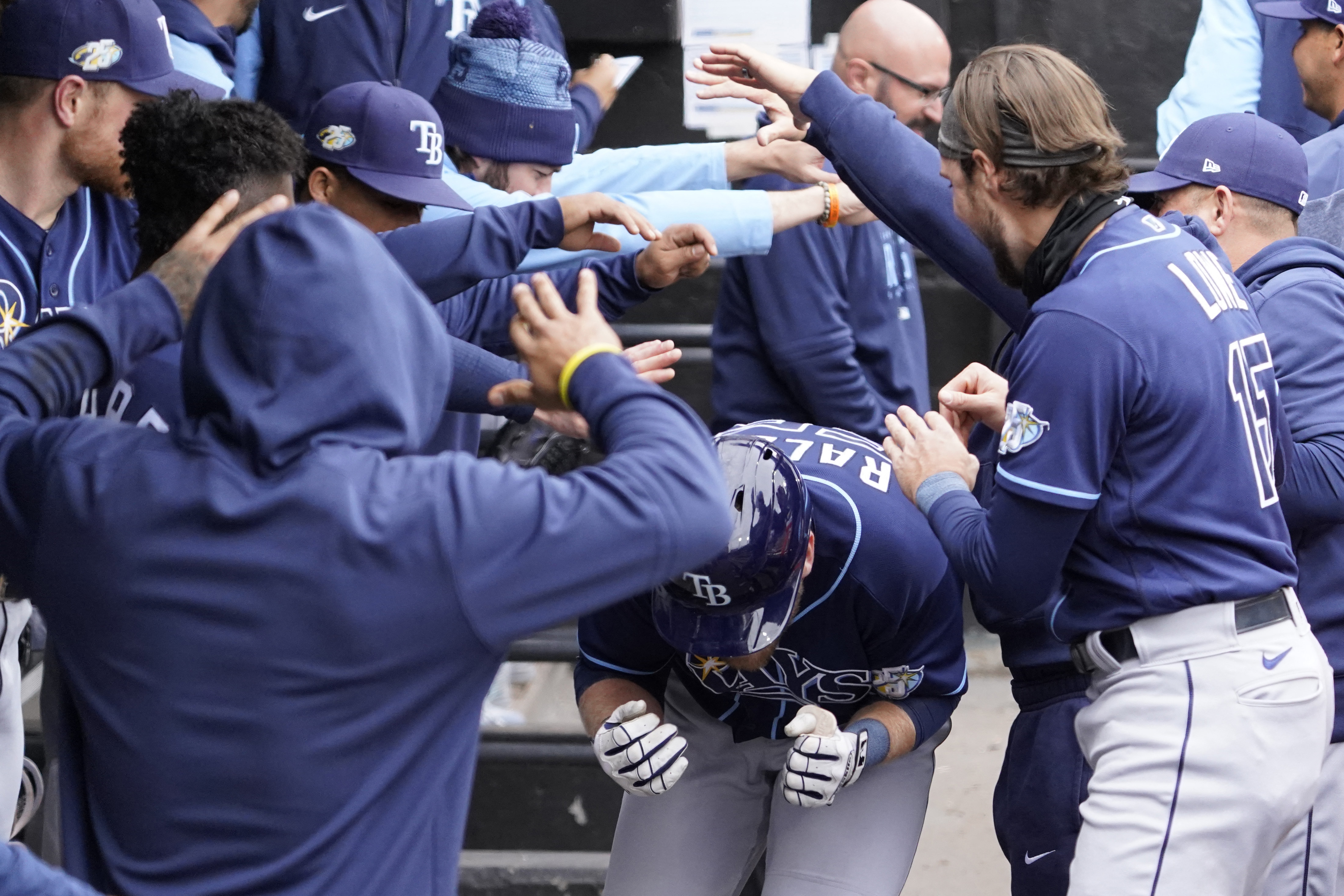 Vaughn's walk-off homer helps stop White Sox's slide with wild 12-9 win  over Rays