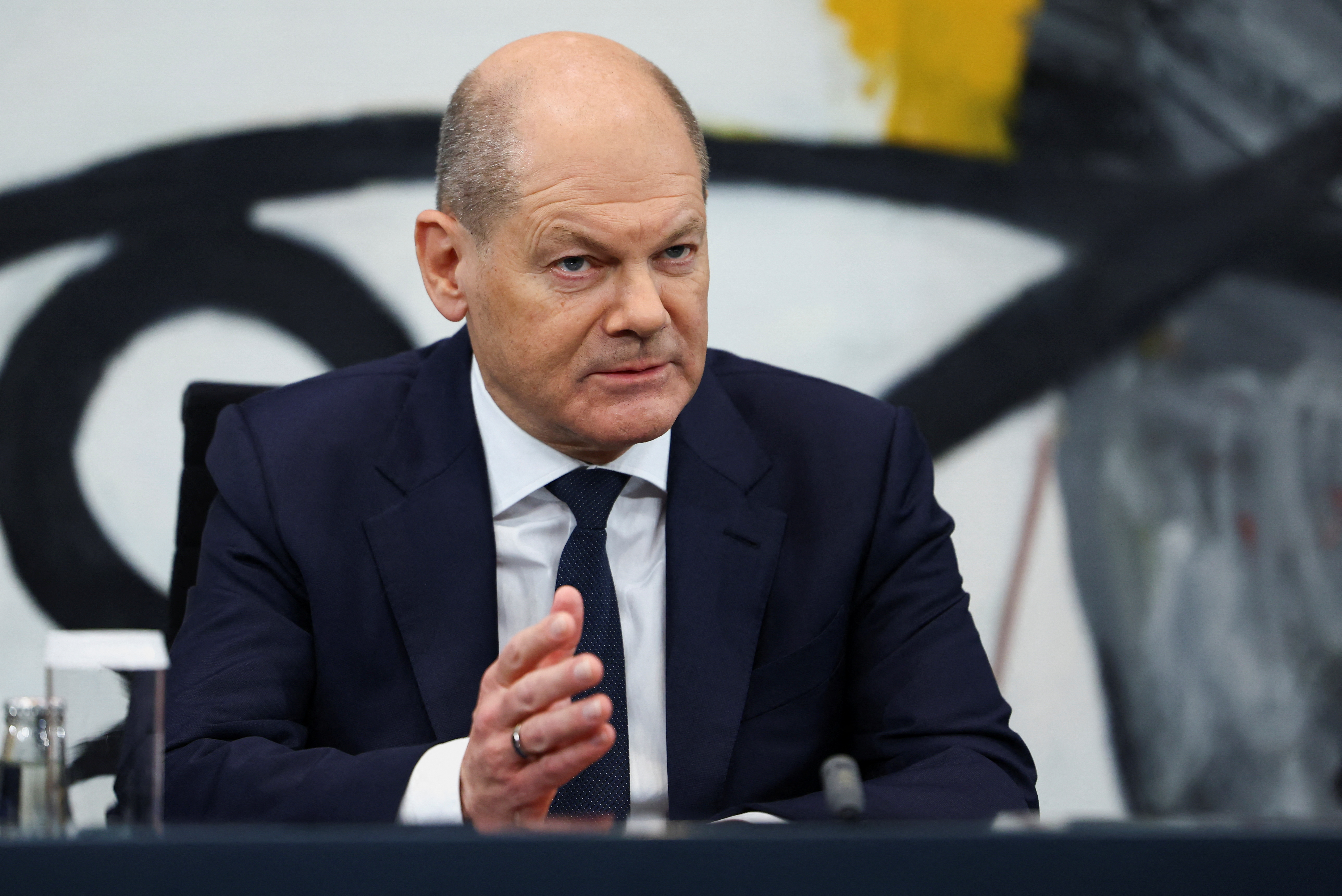 German Chancellor Scholz meets with state premiers in Berlin