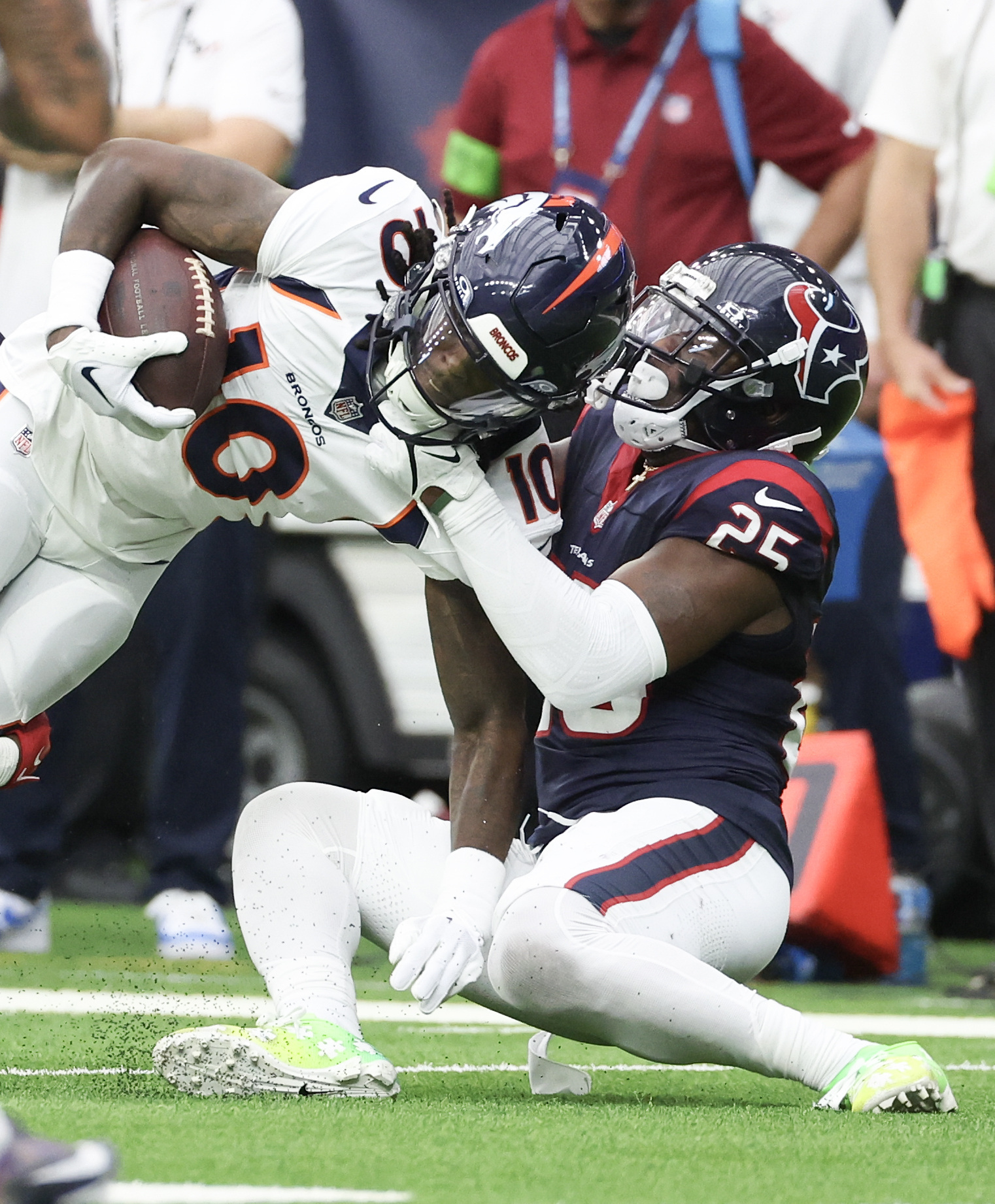 Texans Top Broncos On Late INT, Lose Tank Dell To Injury | Reuters