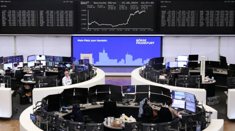 German share price index DAX graph is pictured at the stock exchange in Frankfurt