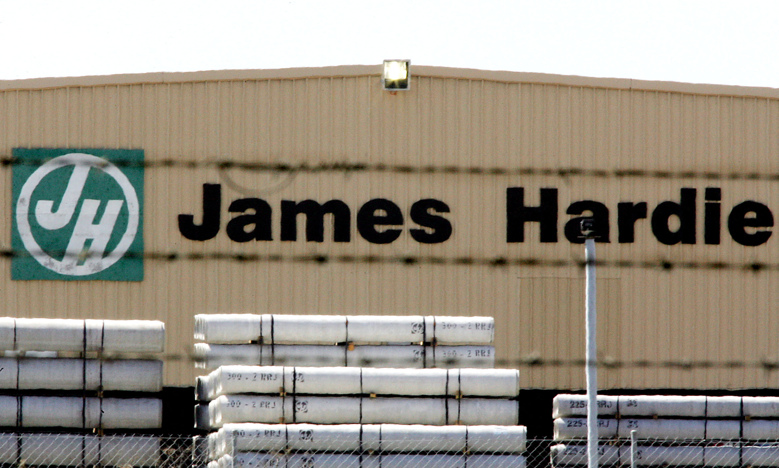 A James Hardie factory is seen in western Sydney.
