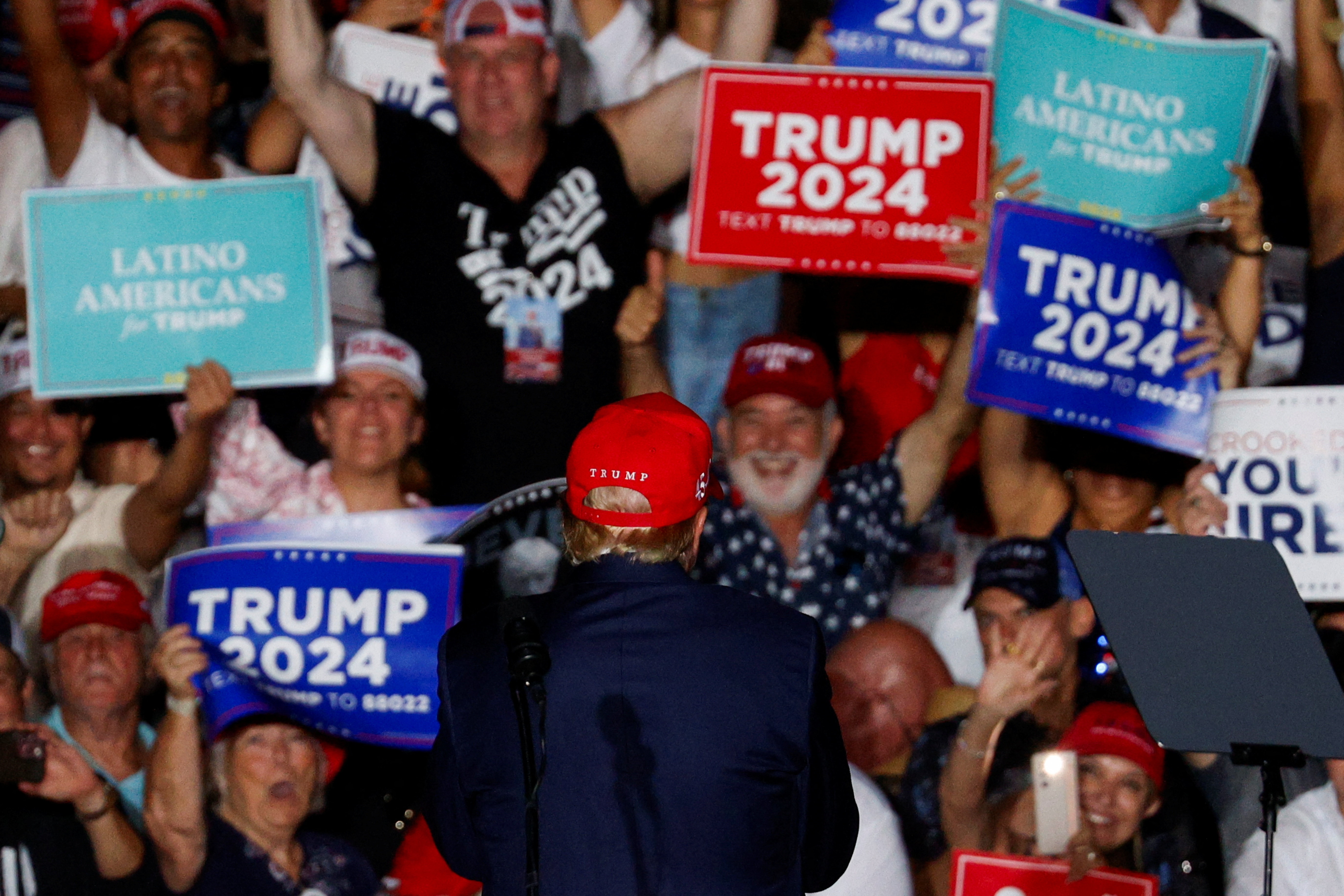 Republican presidential candidate and former U.S. President Trump holds campaign rally in Doral