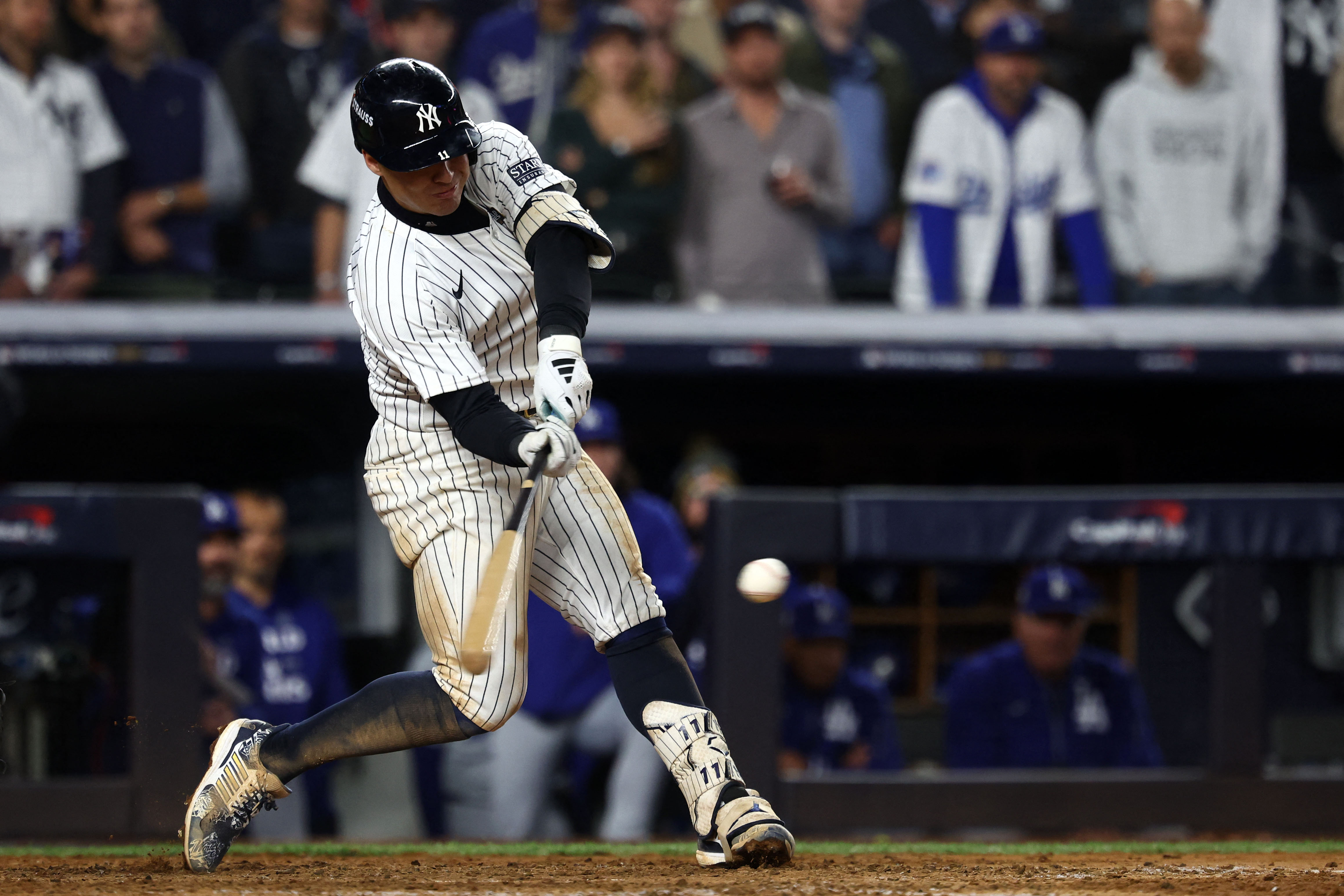 Volpe keeps Yankees' hopes alive with World Series grand slam | Reuters