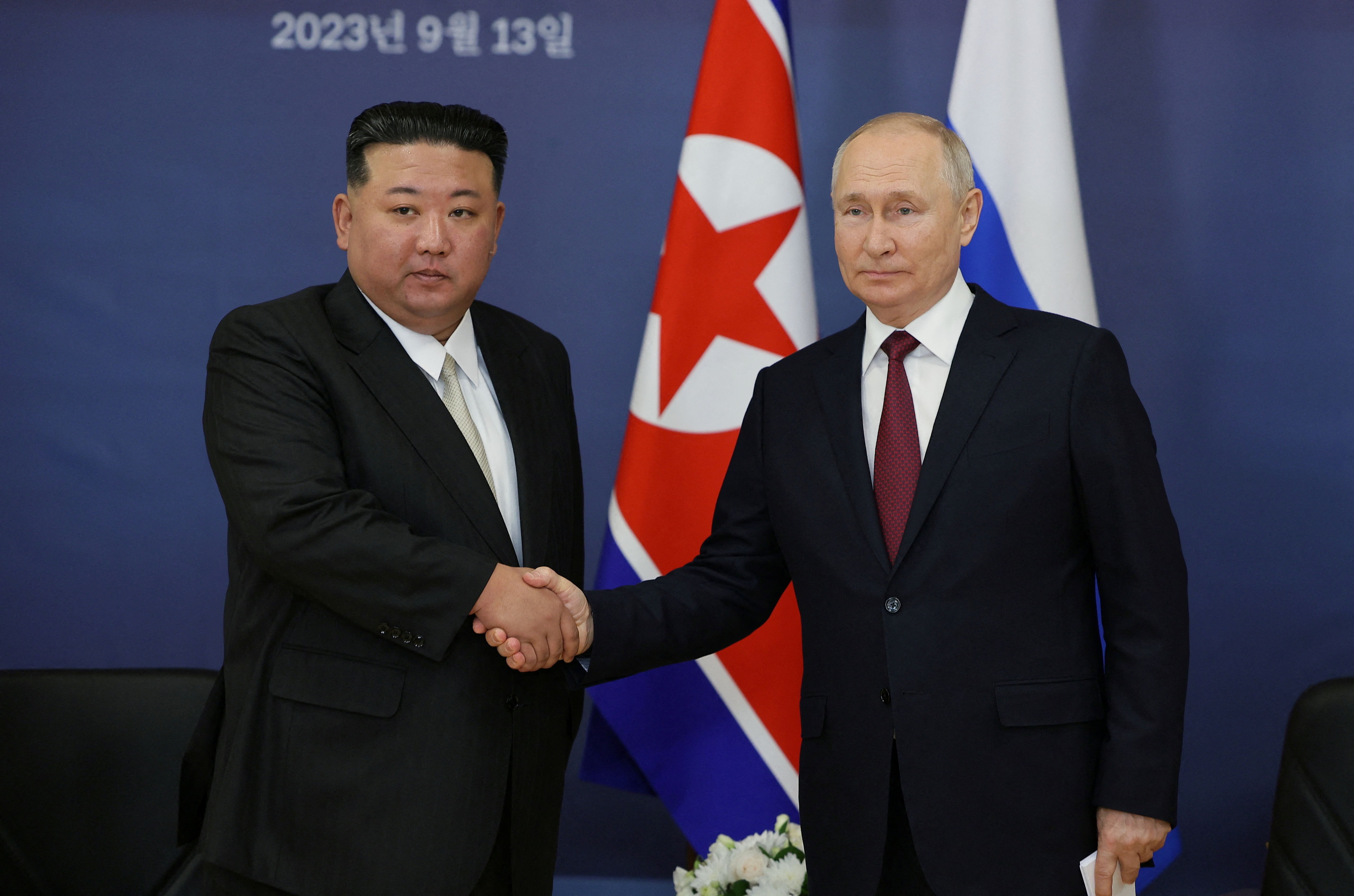 Russia's President Putin and North Korea's leader Kim meet in Amur region