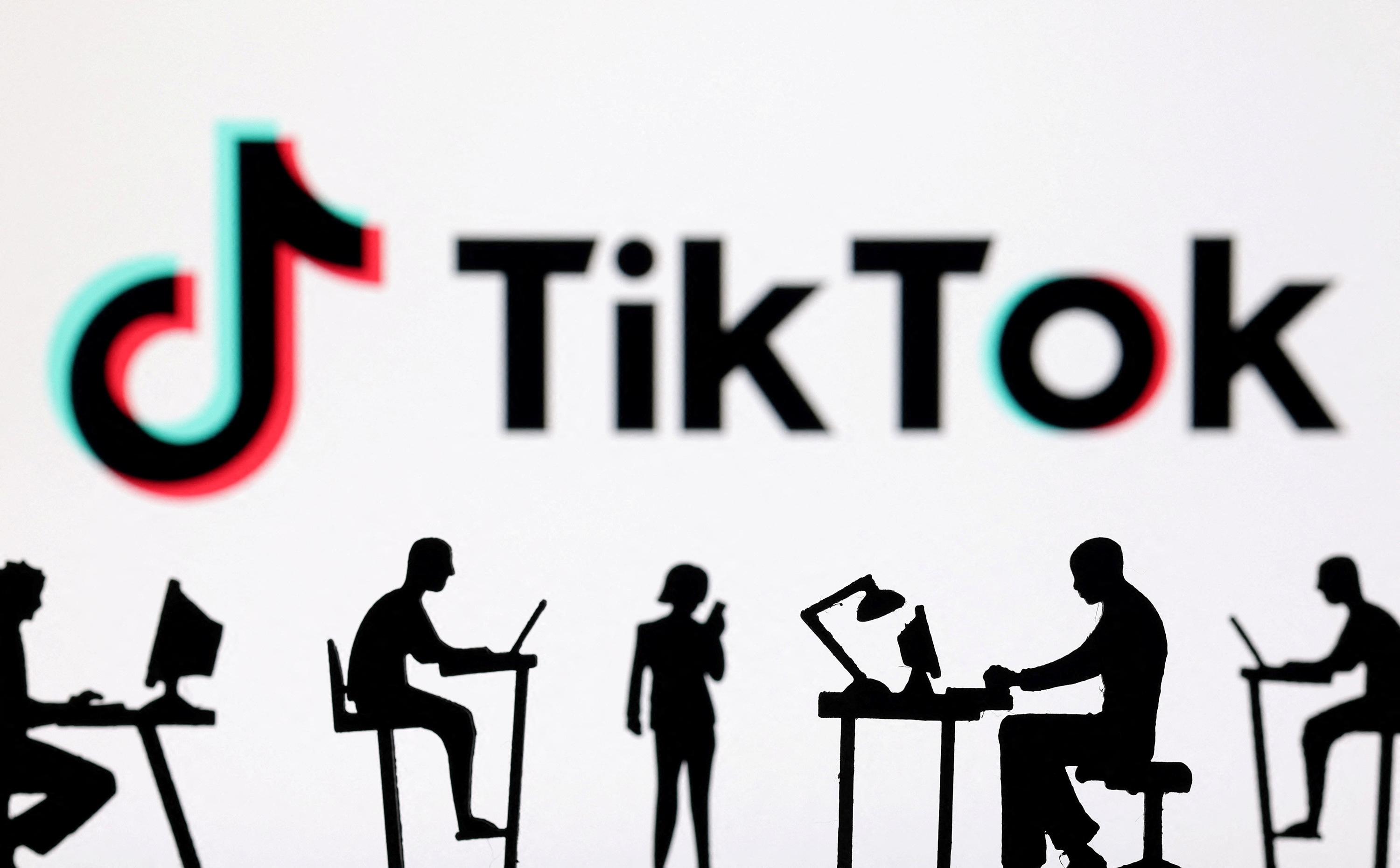 Illustration shows TikTok logo