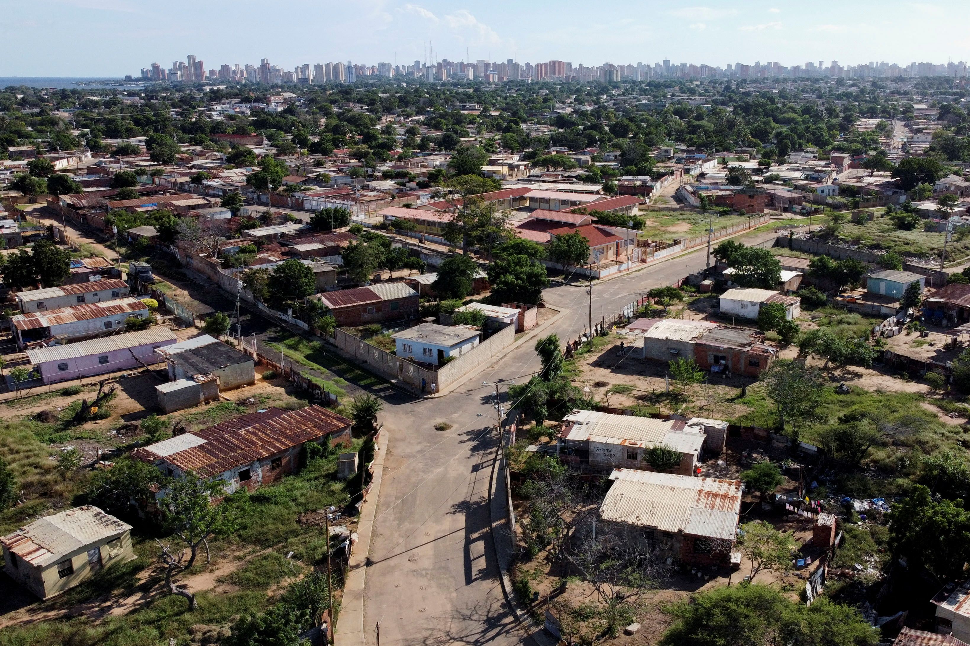 General view of the Altos de Milagro Norte neighborhood, where the Amaya family buried a family member in their backyard after they could not afford the services of a funeral home, in Maracaibo, Venezuela December 1, 2021. Picture taken December 1, 2021. REUTERS/Leonardo Fernandez Viloria