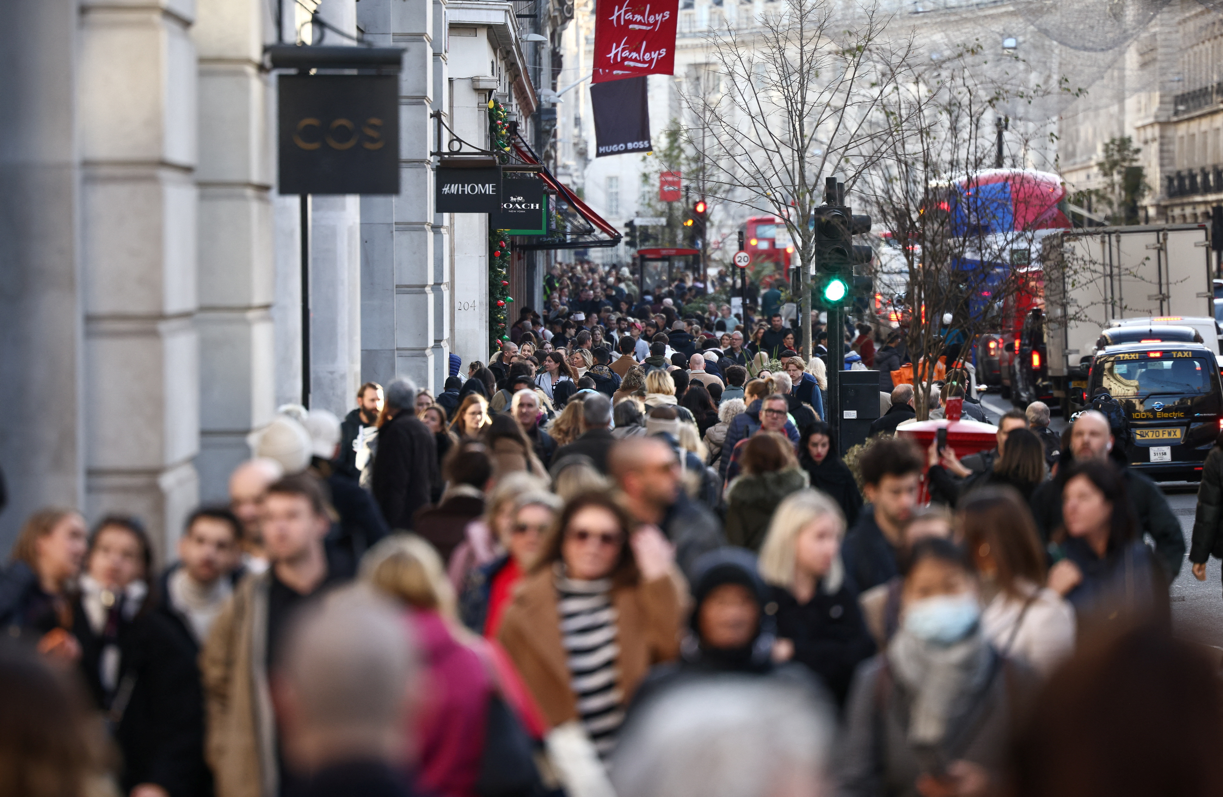 Shoppers head to the Black Friday sales in London