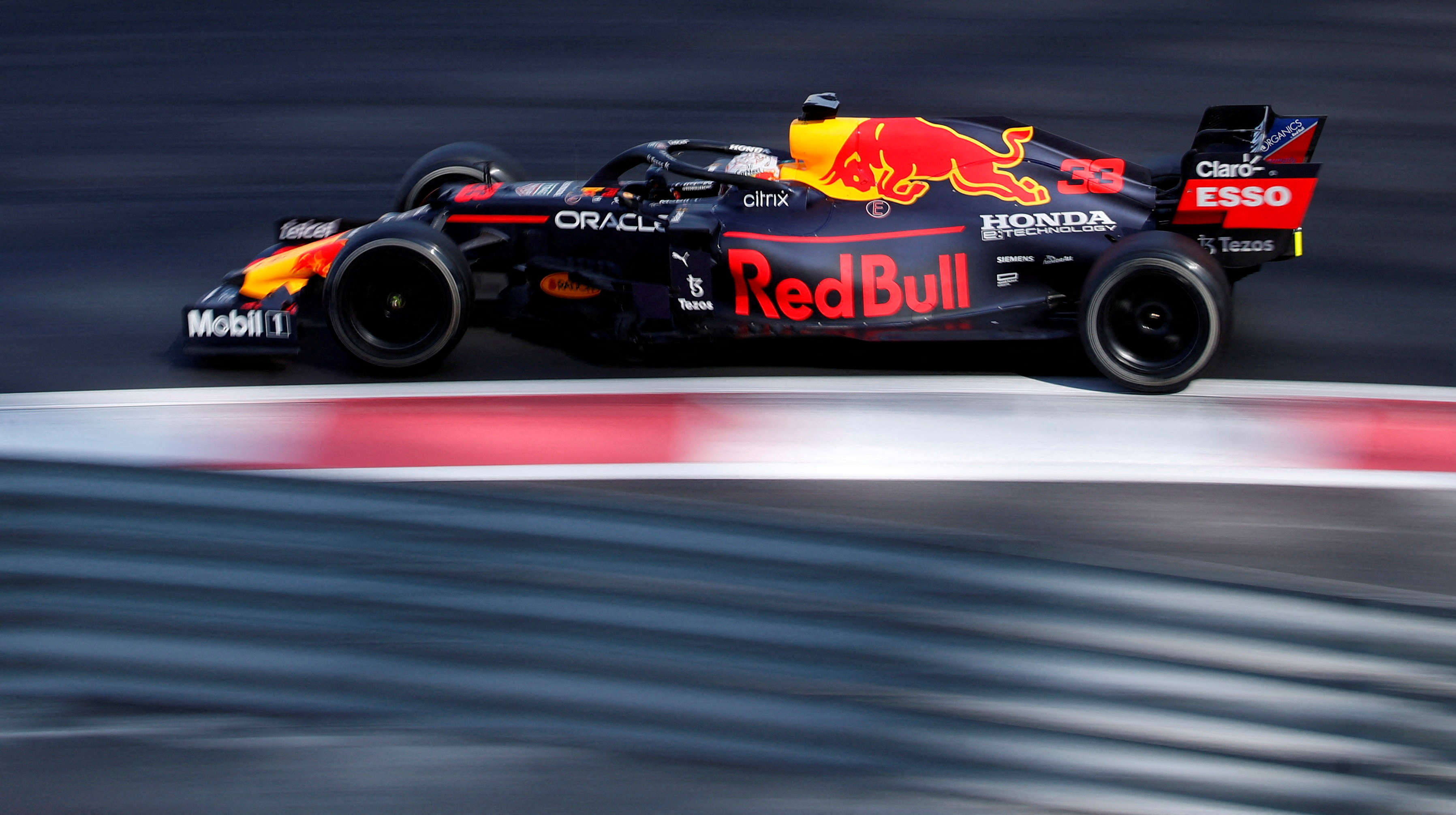 Formula One F1 - Young Driver Test - Yas Marina Circuit, Abu Dhabi, United Arab Emirates - December 14, 2021 Red Bull's Max Verstappen during testing