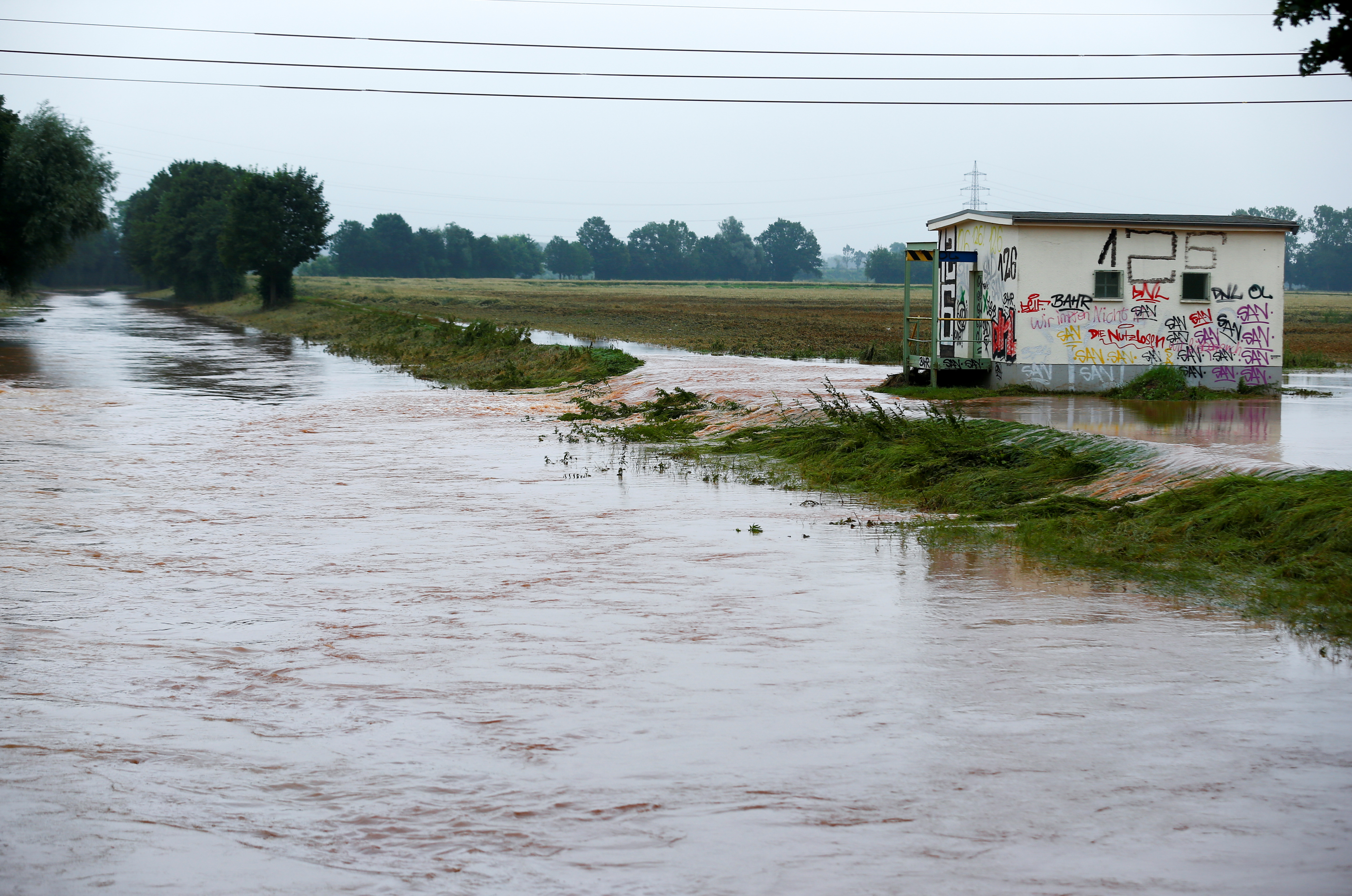 Aftermath of heavy rainfalls in Germany