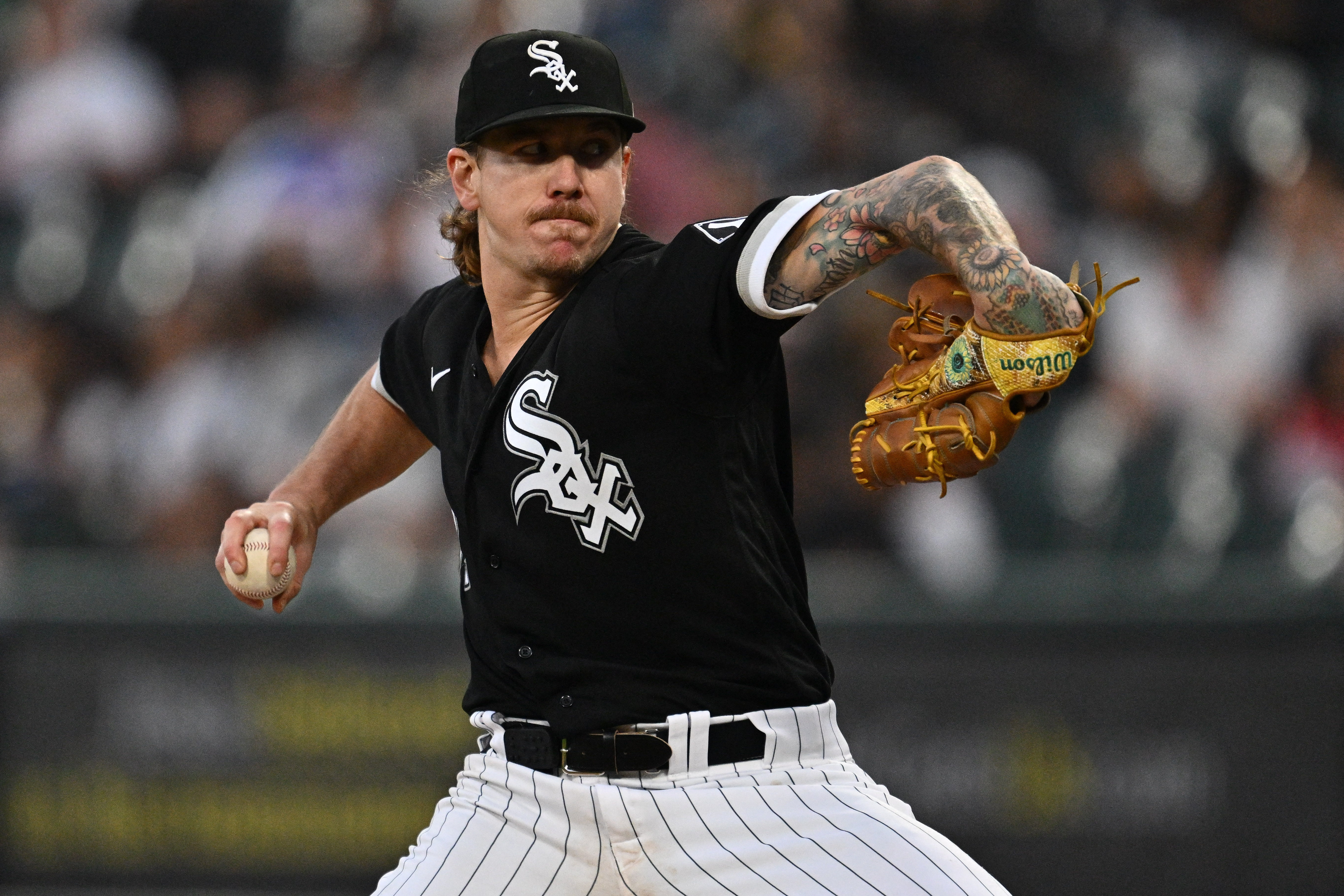 Jake Diekman of the Chicago White Sox pitches in the seventh