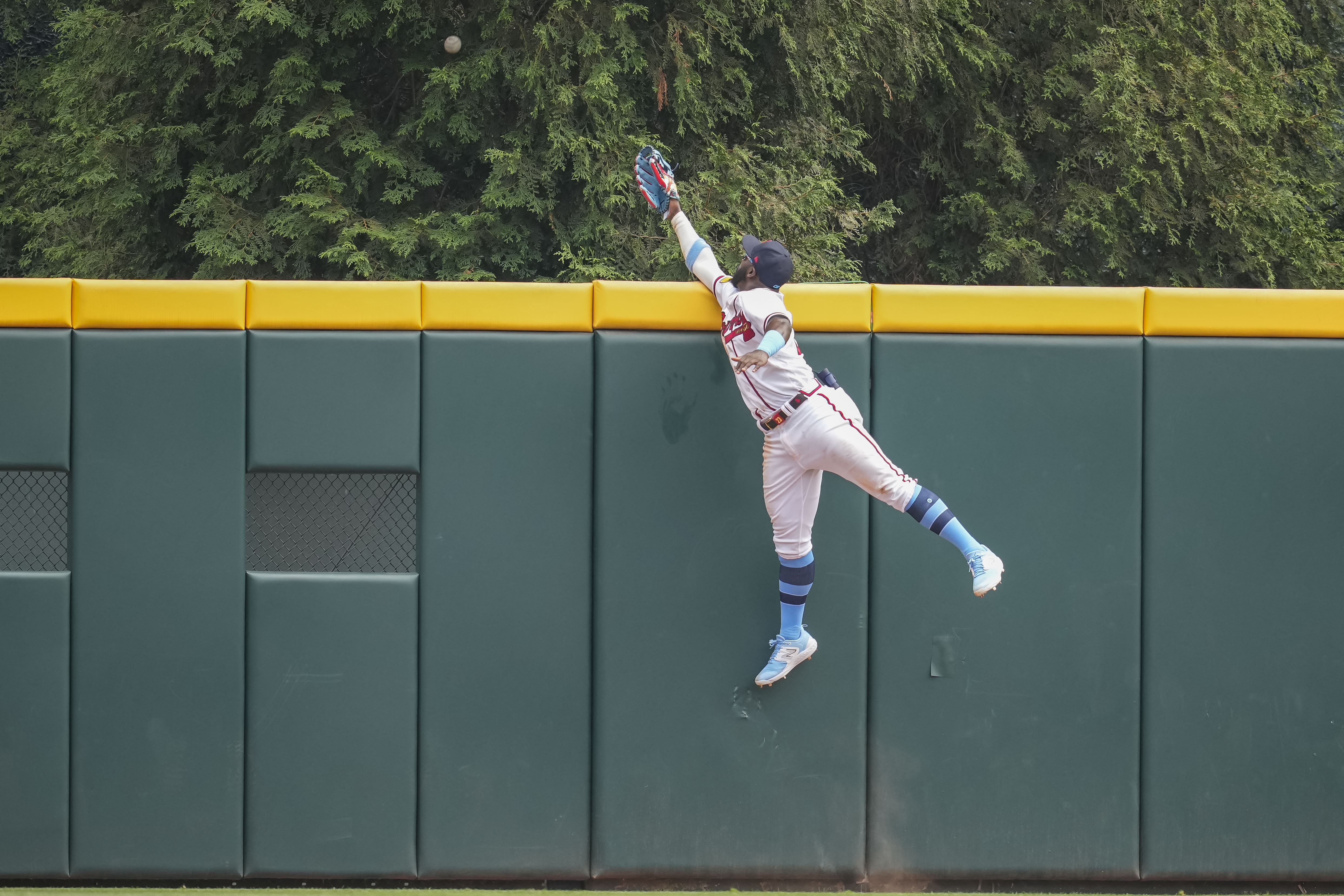 Eddie Rosario homers twice, knocks in 6 as Braves thump Rockies 14-6  National News - Bally Sports