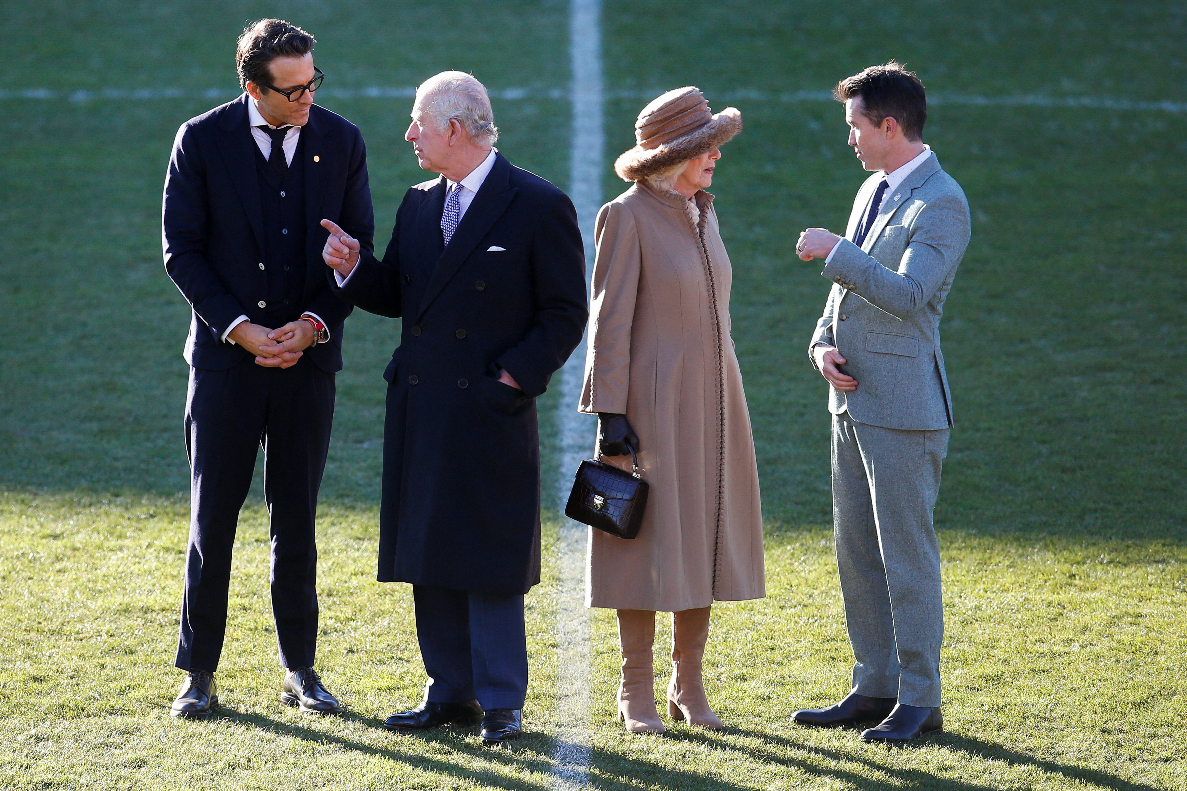 King Charles visits Wrexham AFC, the soccer club owned by Ryan