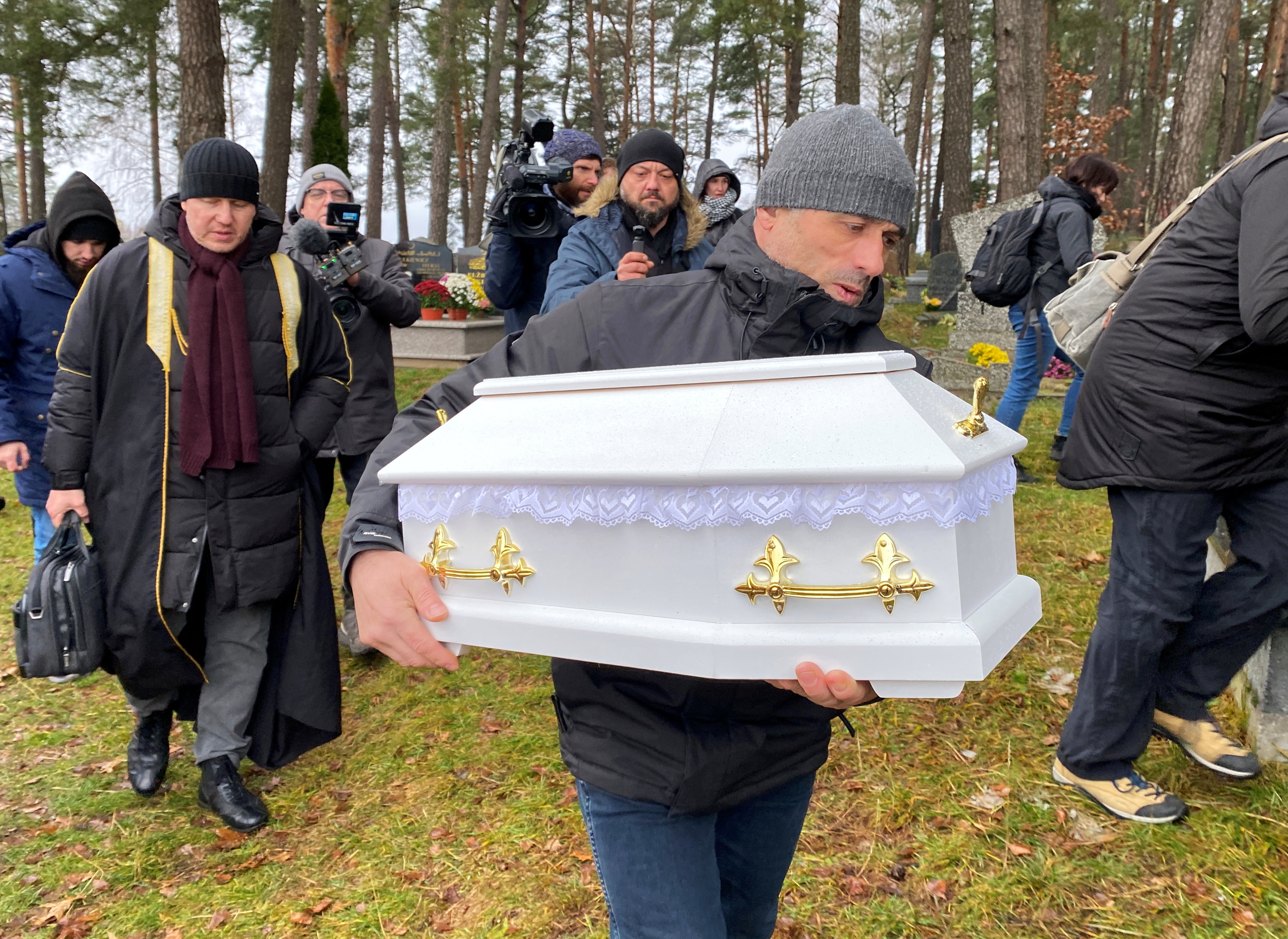 Unborn child of Kurdish migrant buried in Polish Tatar cemetery near Belarus border