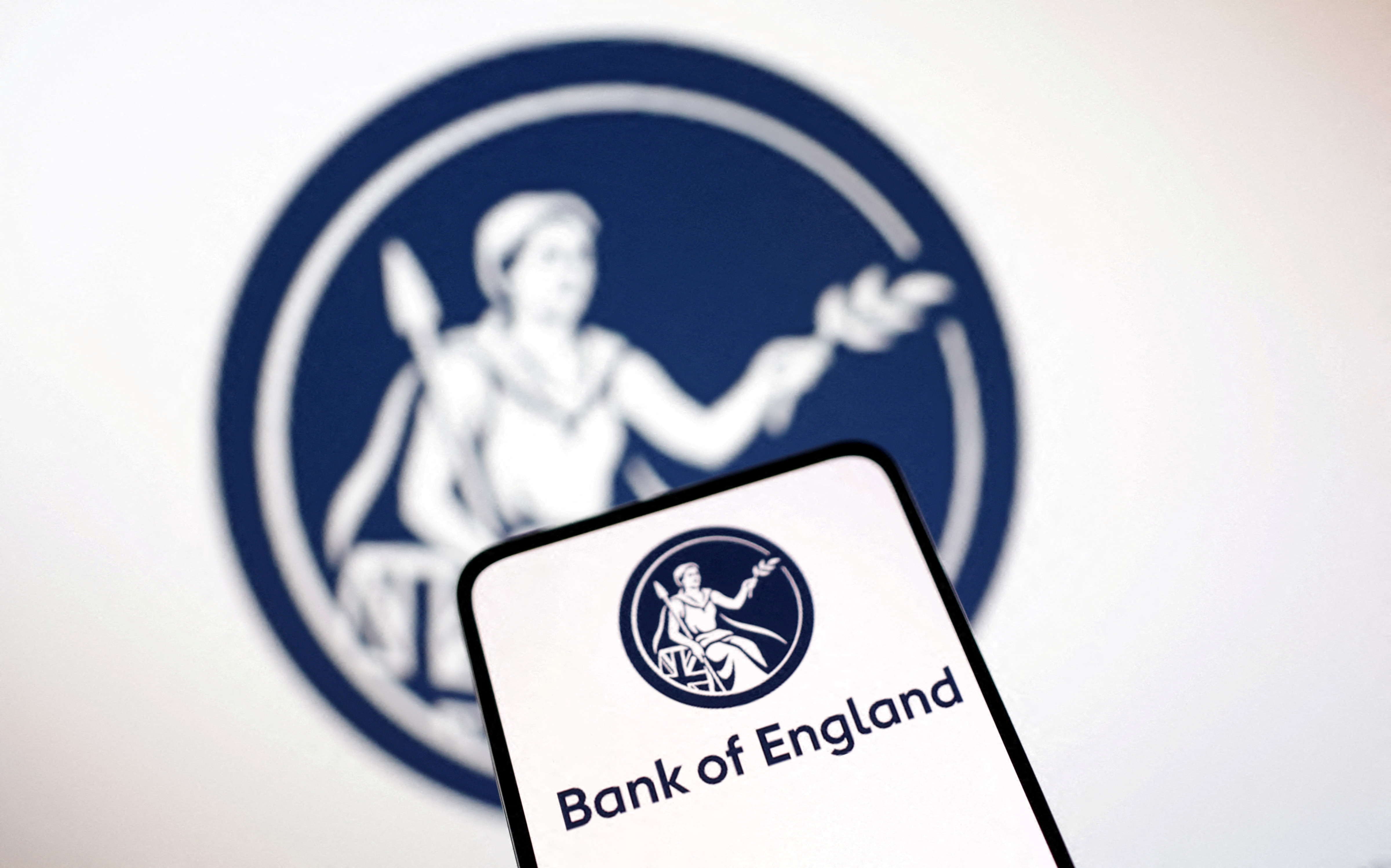Illustration shows Bank of England logo