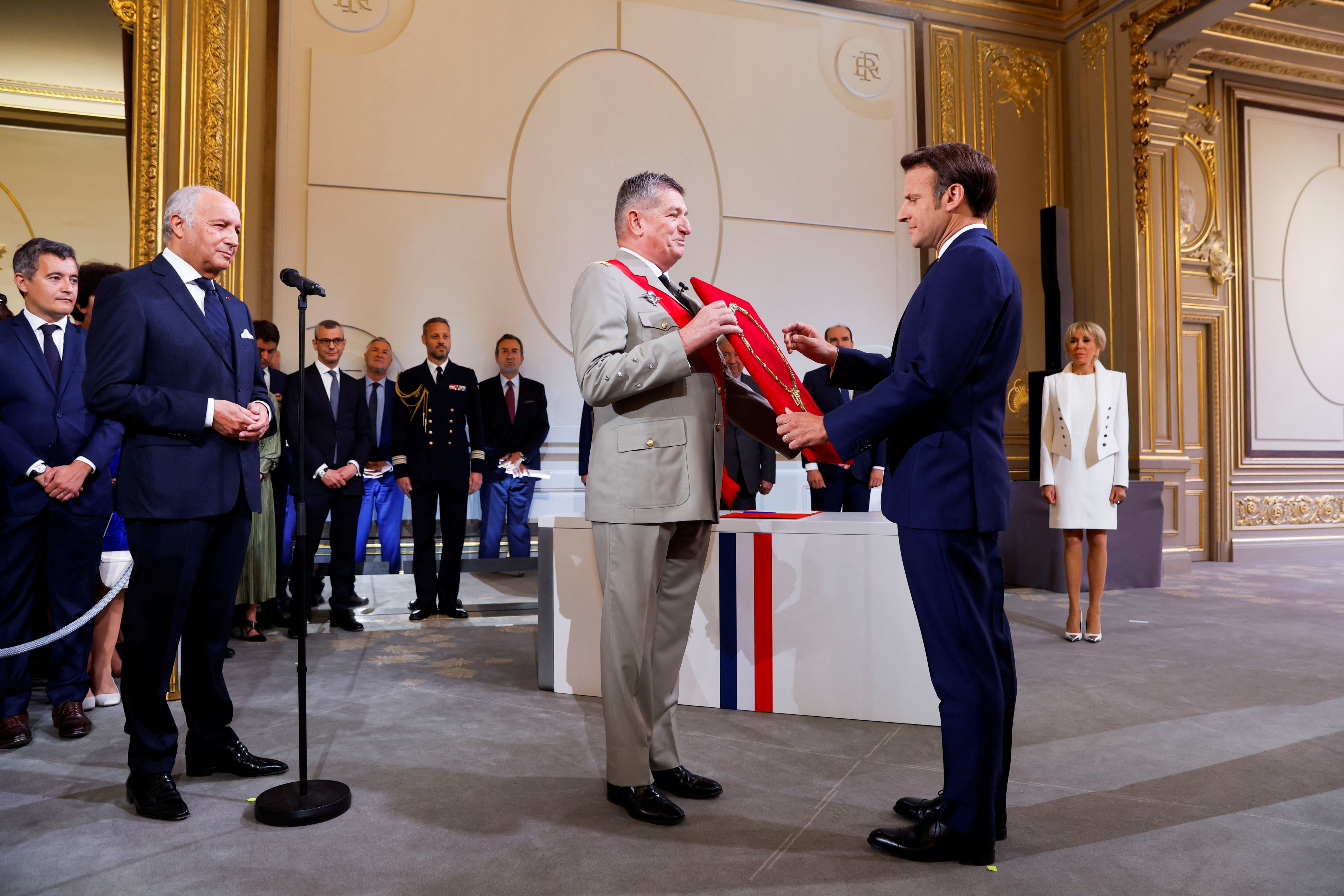 French President Macron's swearing-in ceremony at the Elysee Palace in Paris