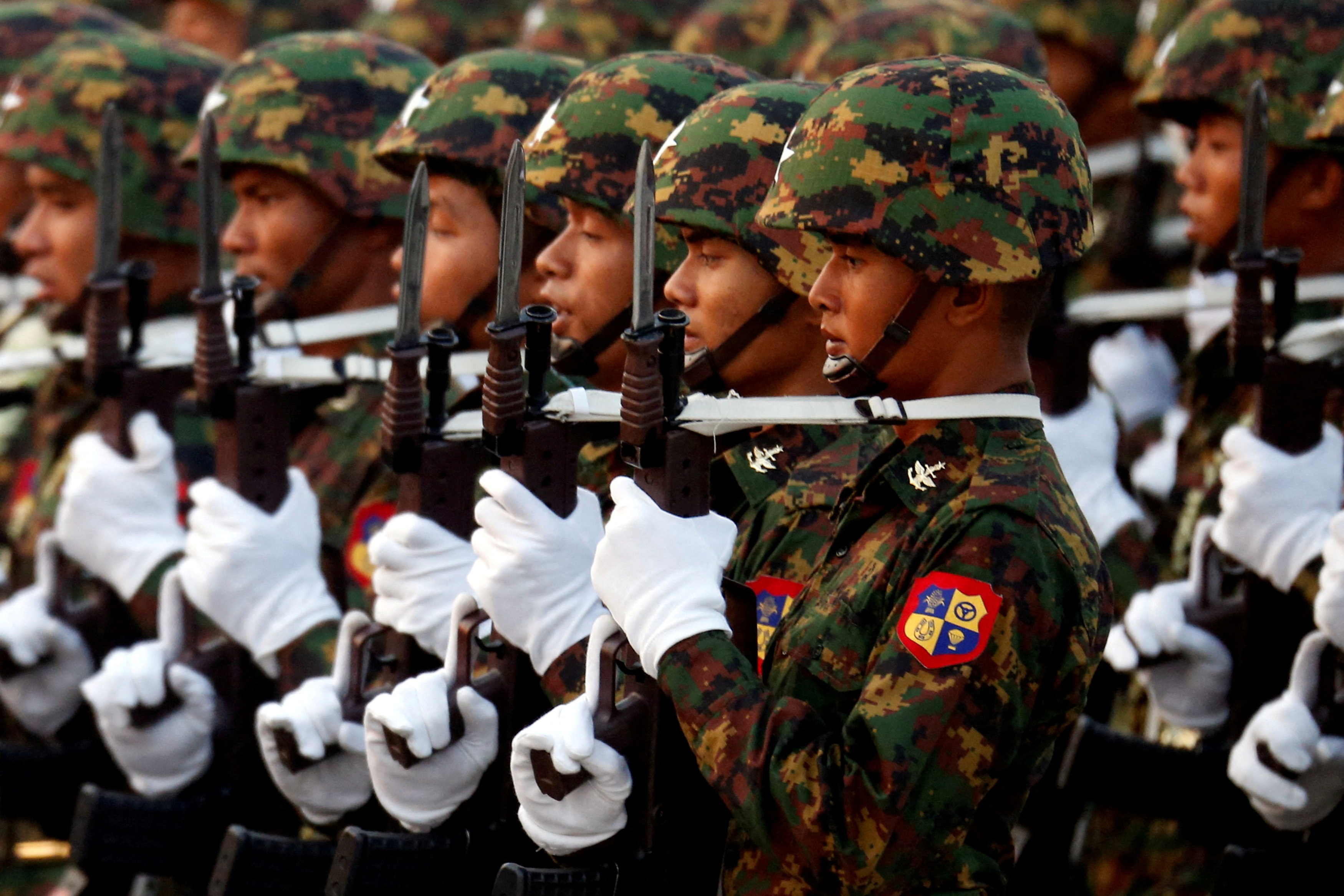 Myanmar's military parade to mark the 72nd Armed Forces Day in the capital Naypyitaw