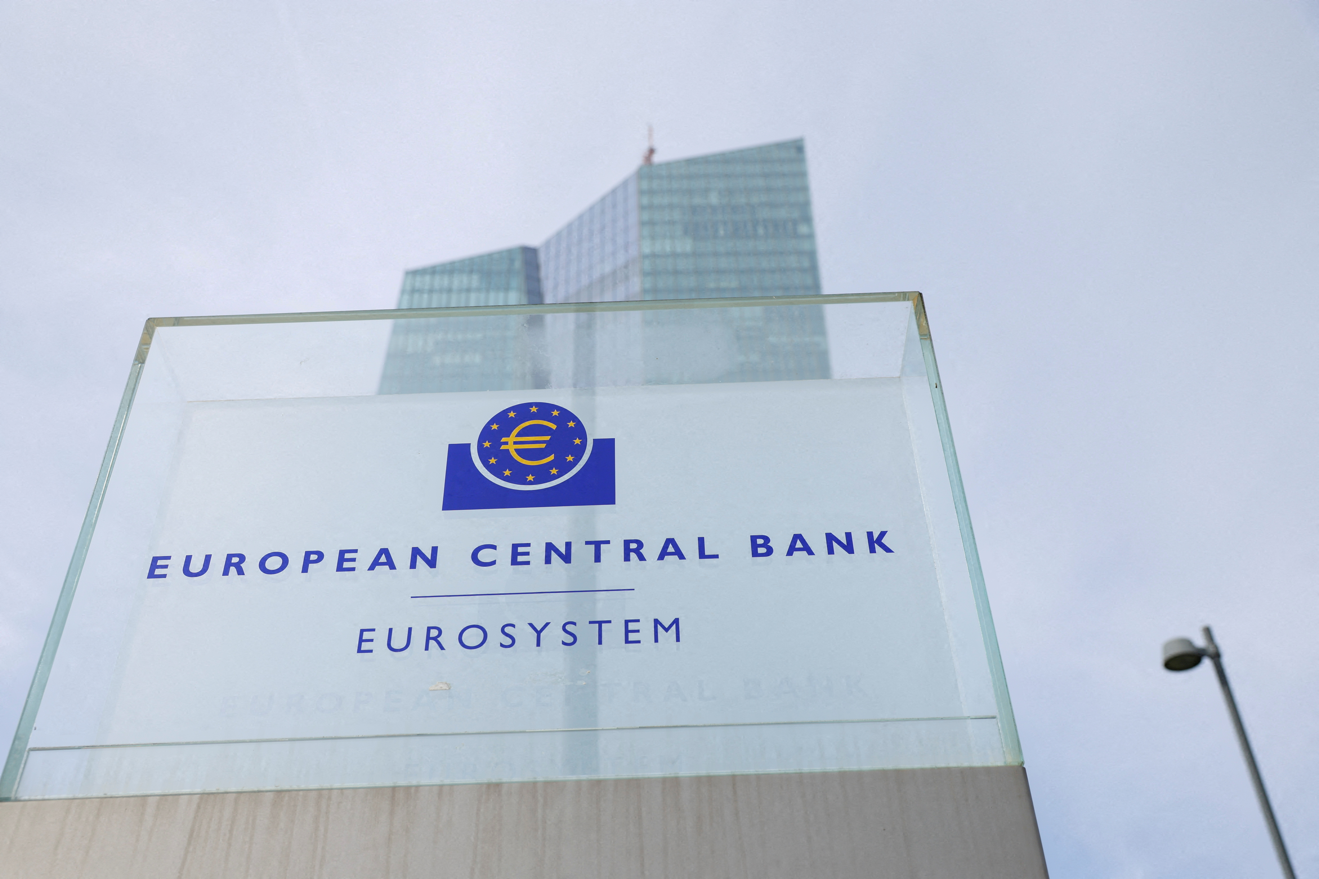FILE PHOTO: European Central Bank (ECB) headquarters in Frankfurt