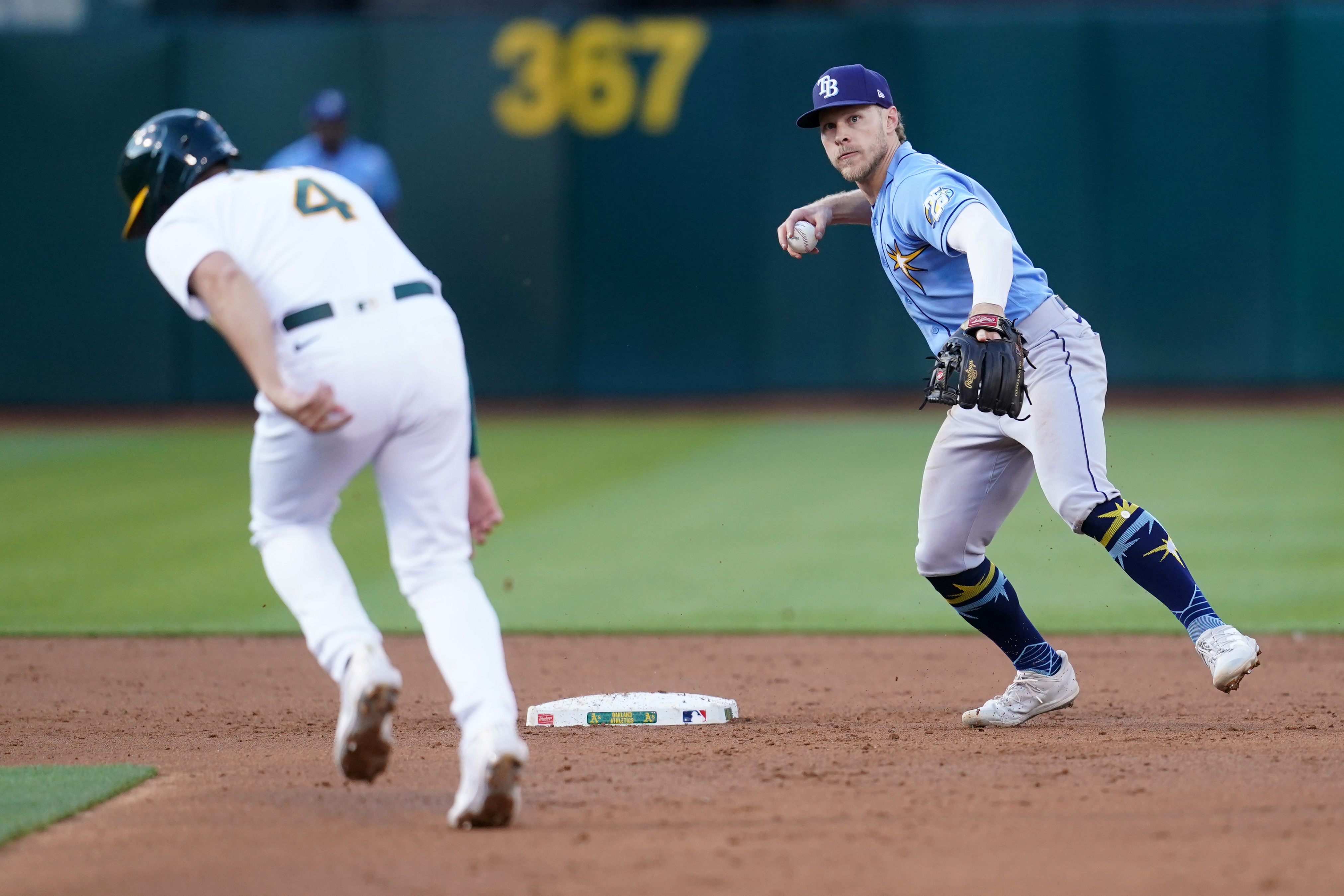 Shea Langeliers' key hit extends Athletics' streak at Rays