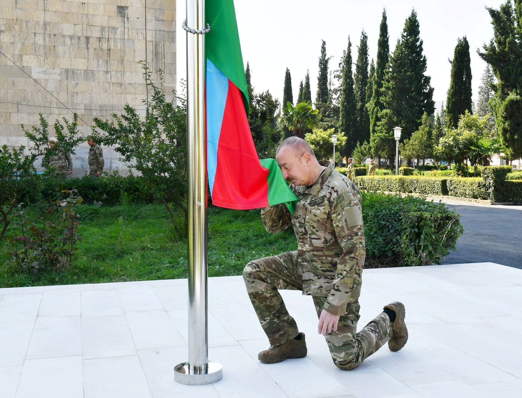 Azerbaijan's President Ilham Aliyev visits Nagorno-Karabakh region