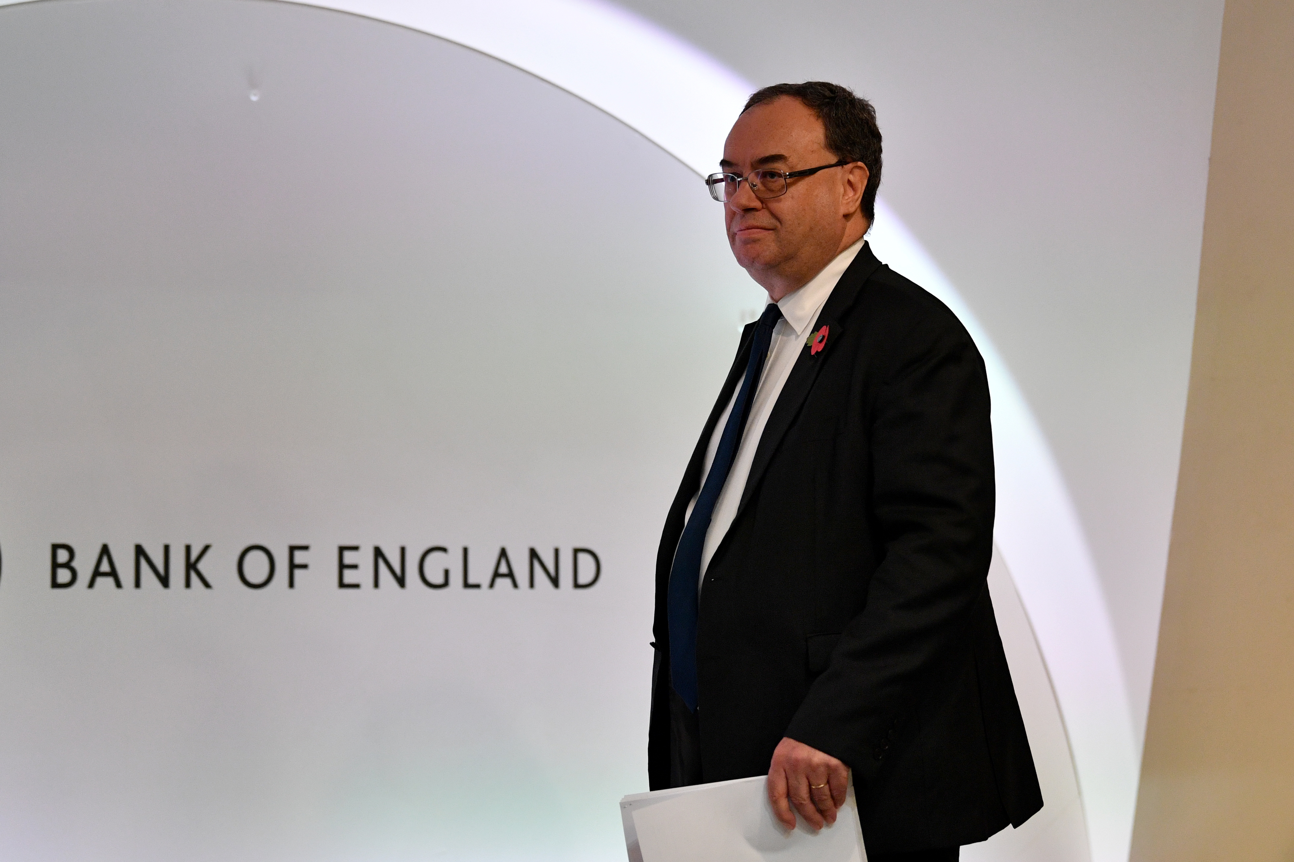 Governor of the Bank of England Andrew Bailey addresses the Monetary Policy Report Press Conference, in London