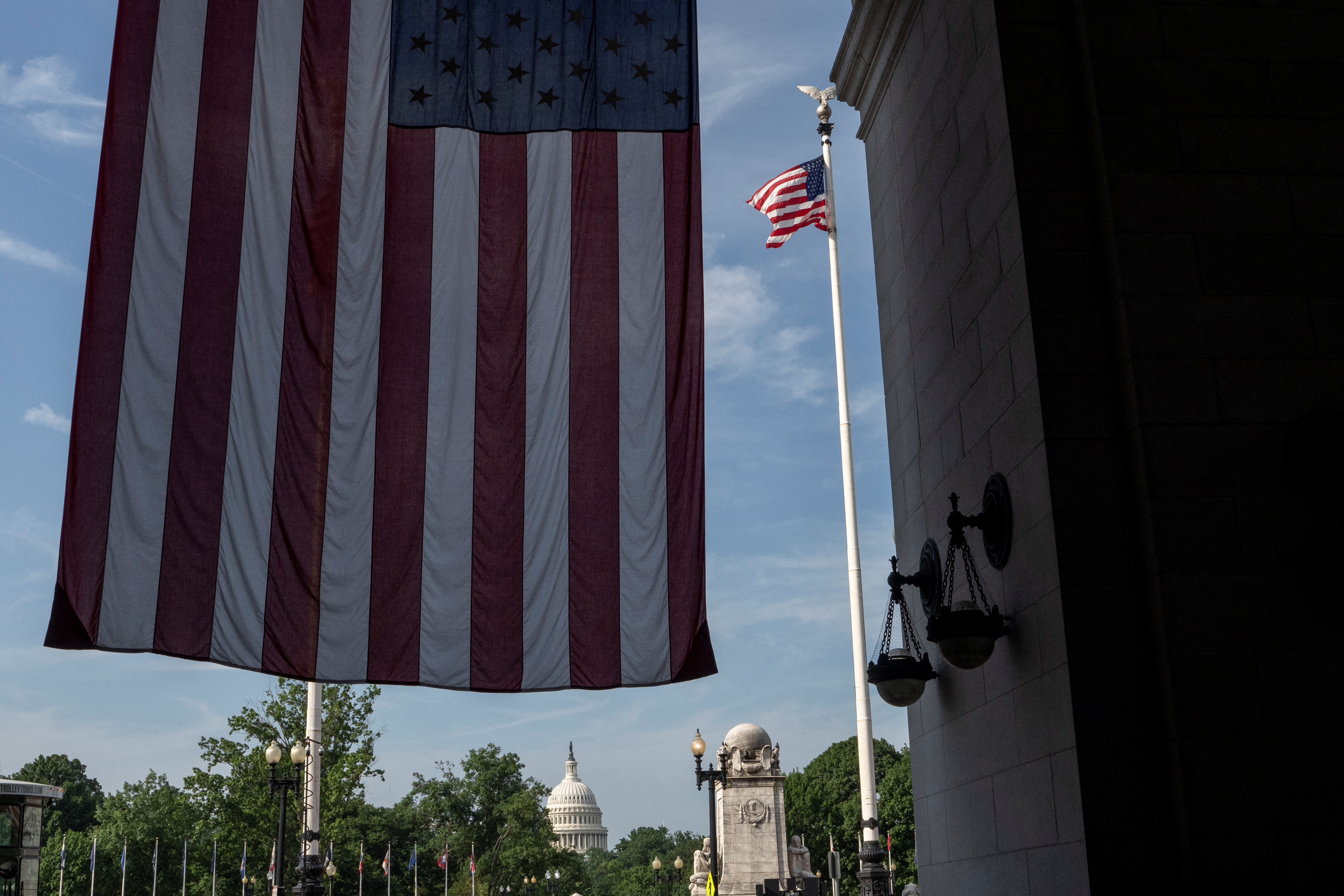 Vew of U.S. Capitol ahead of NATO summit meetings, in Washington