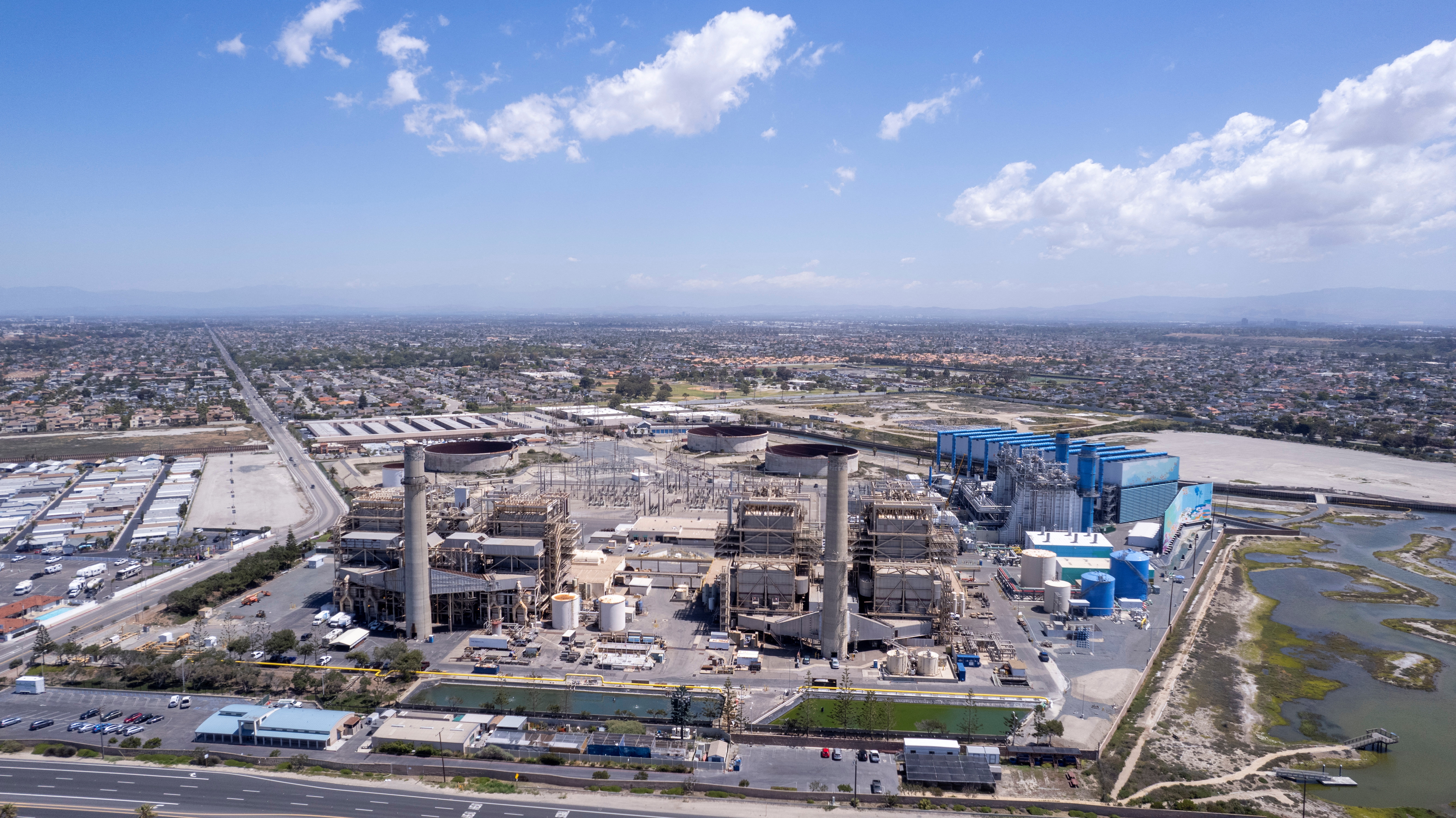 Site of possible $1.5 billion dollar water desalination plant in Huntington Beach, California