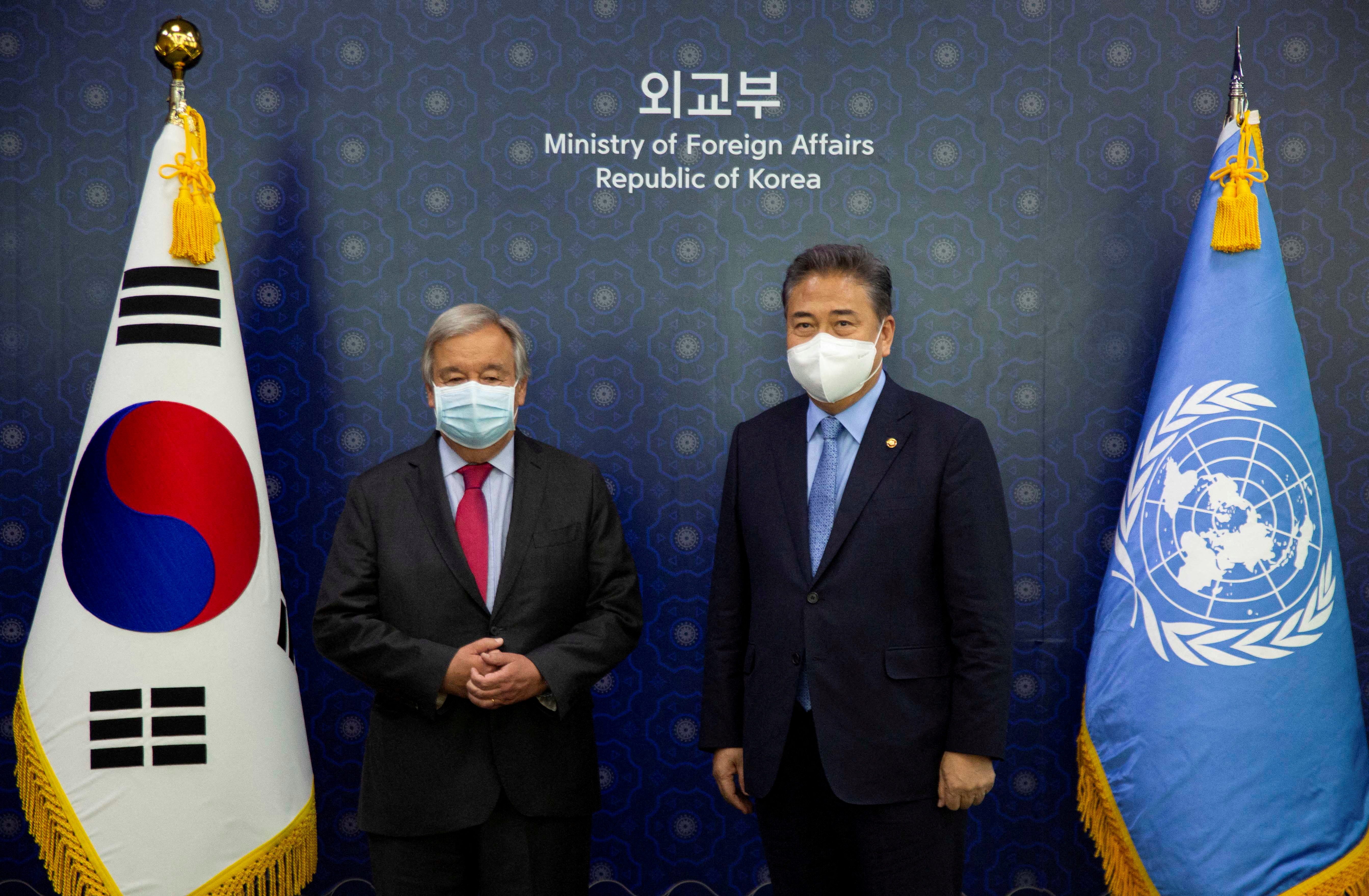 UN Secretary-General Antonio Guterres visits in Korea