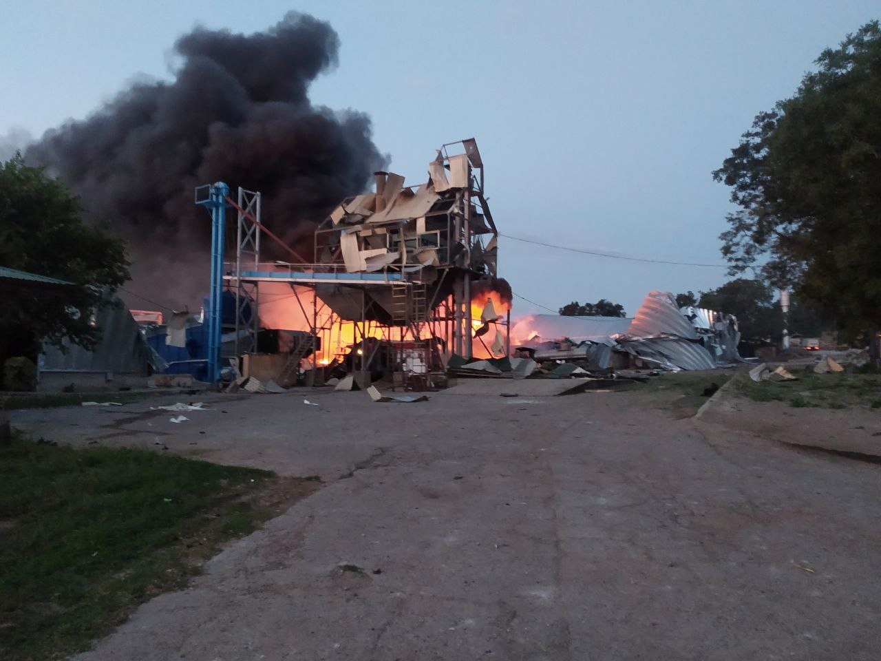 Aftermath of a Russian missile attack in Odesa region