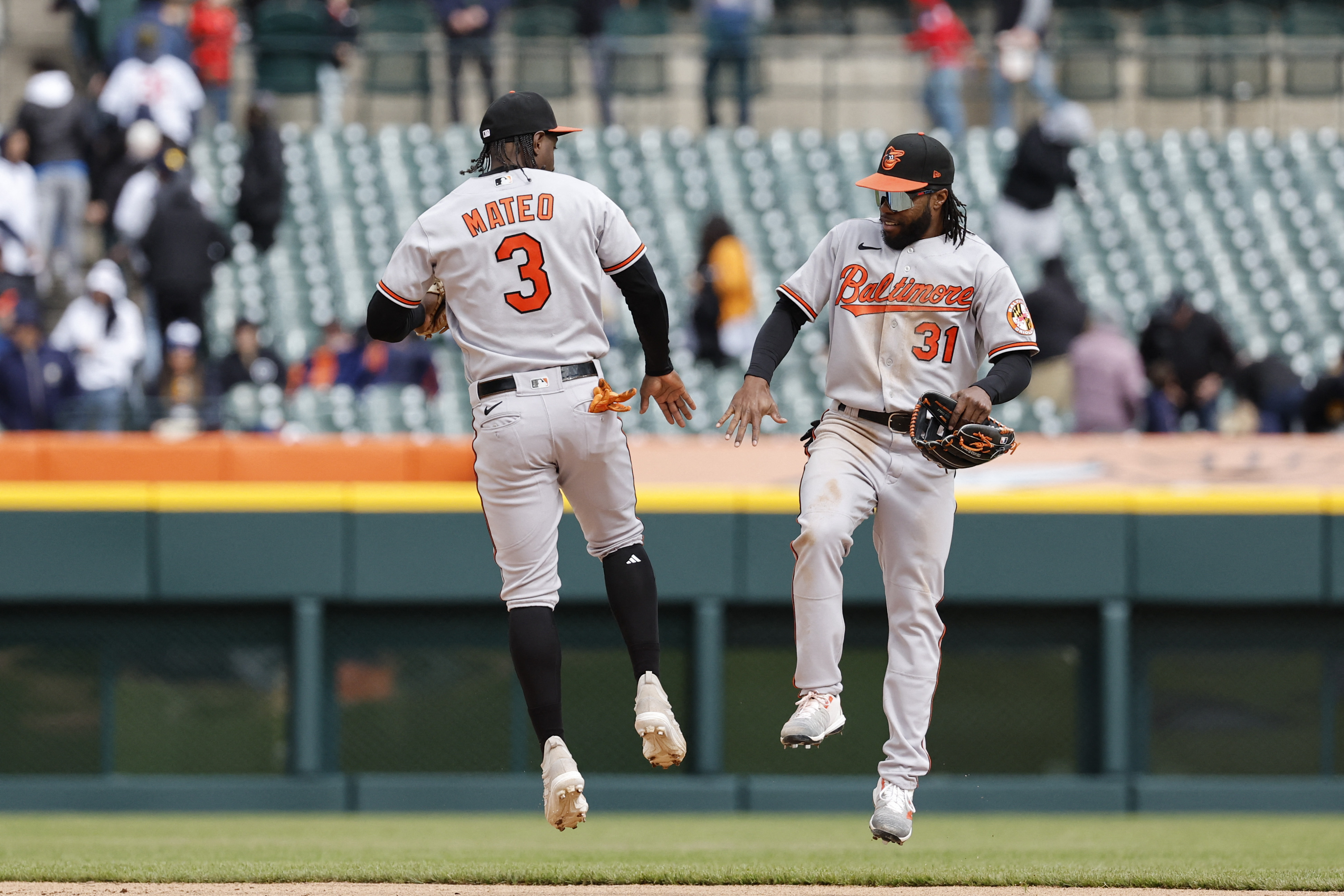 Photo: Tigers Nick Maton and Tyler Holton Celebrates Win in