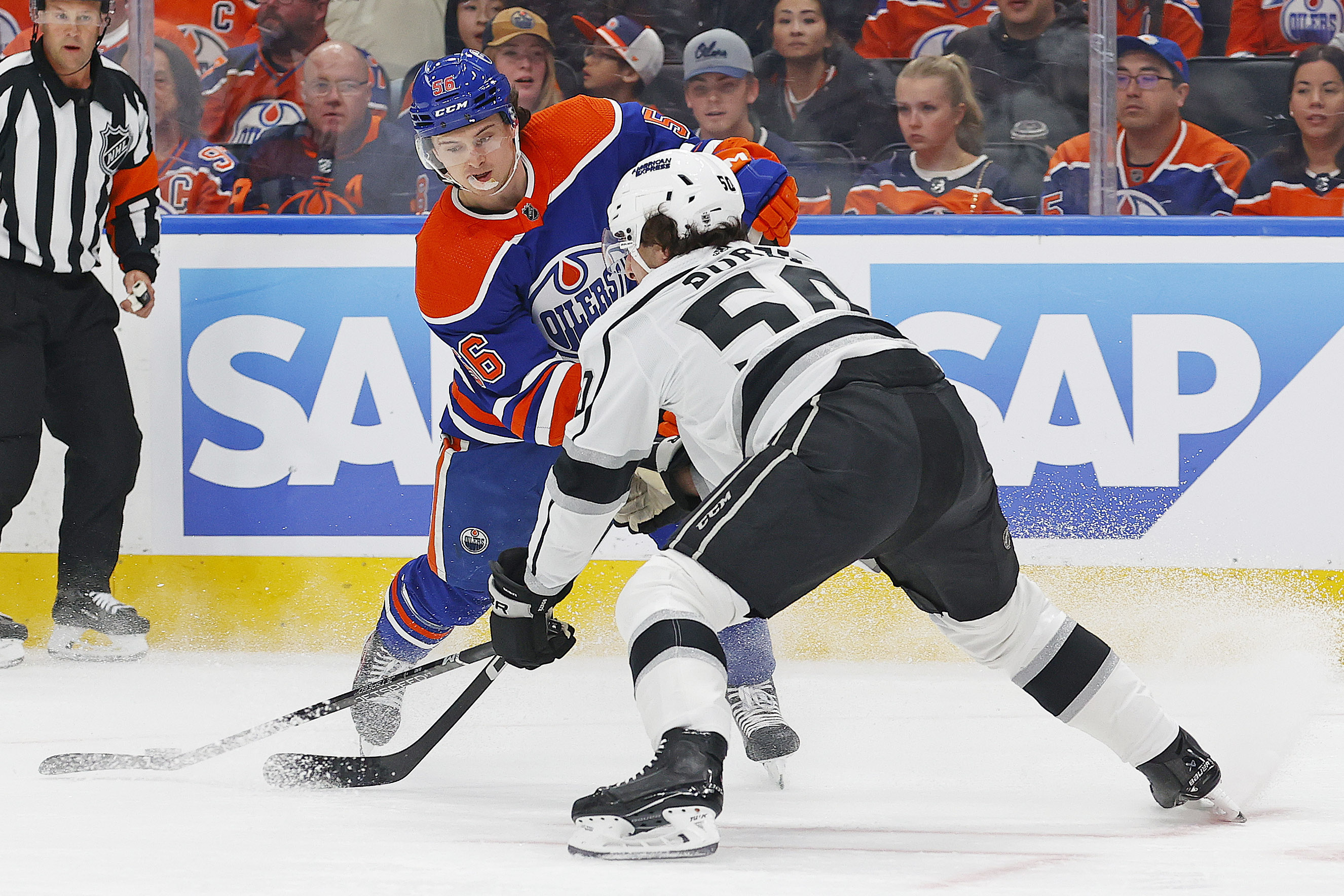 Leon Draisaitl's 3-point night helps Oilers even series with Kings ...