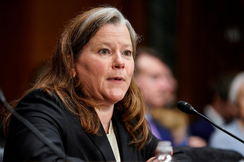 U.S Circuit Judge nominee Sarah Merriam testifies on Capitol Hill in Washington
