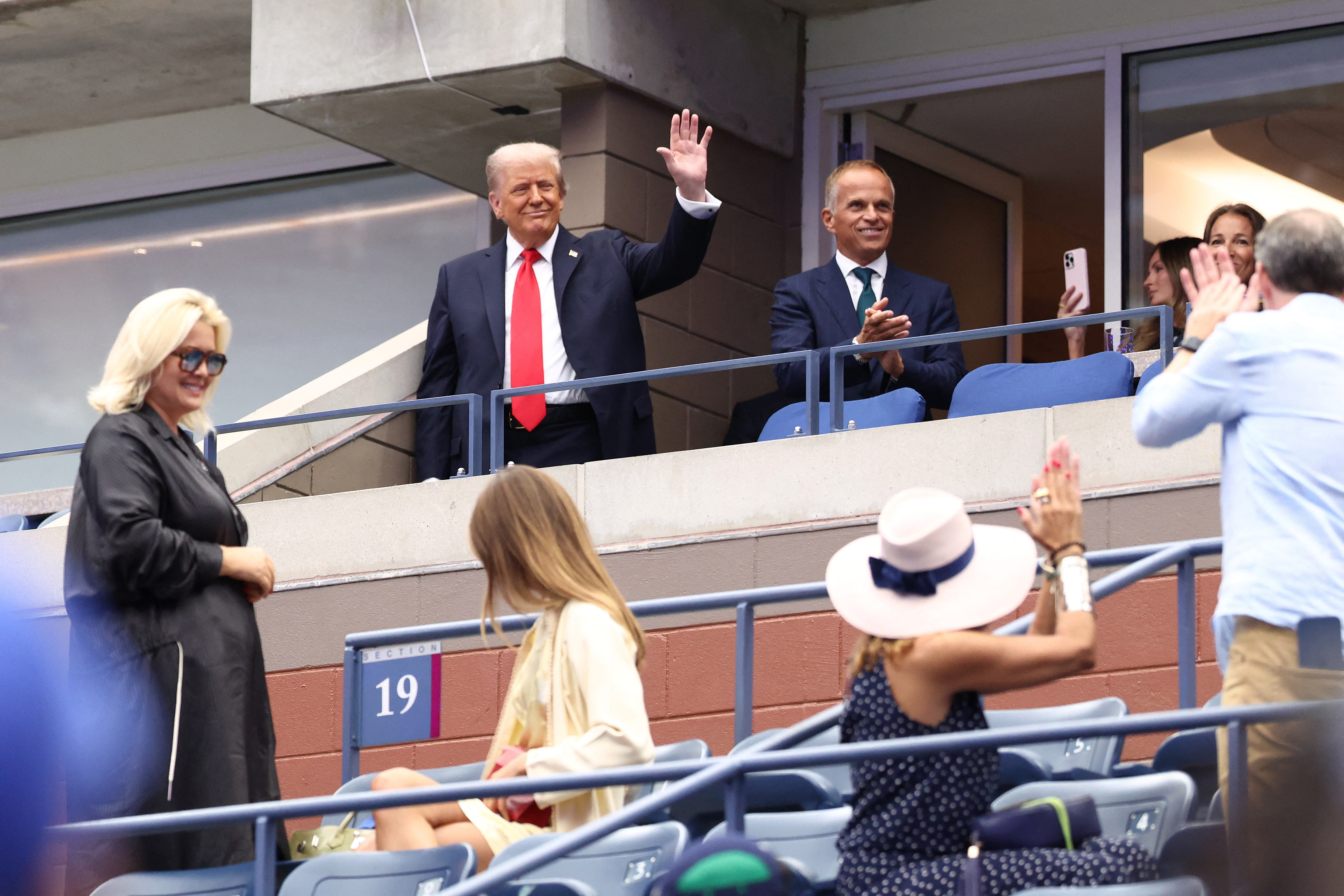 訂正 テニス全米OP男子決勝戦、トランプ氏観戦による警備強化で混乱