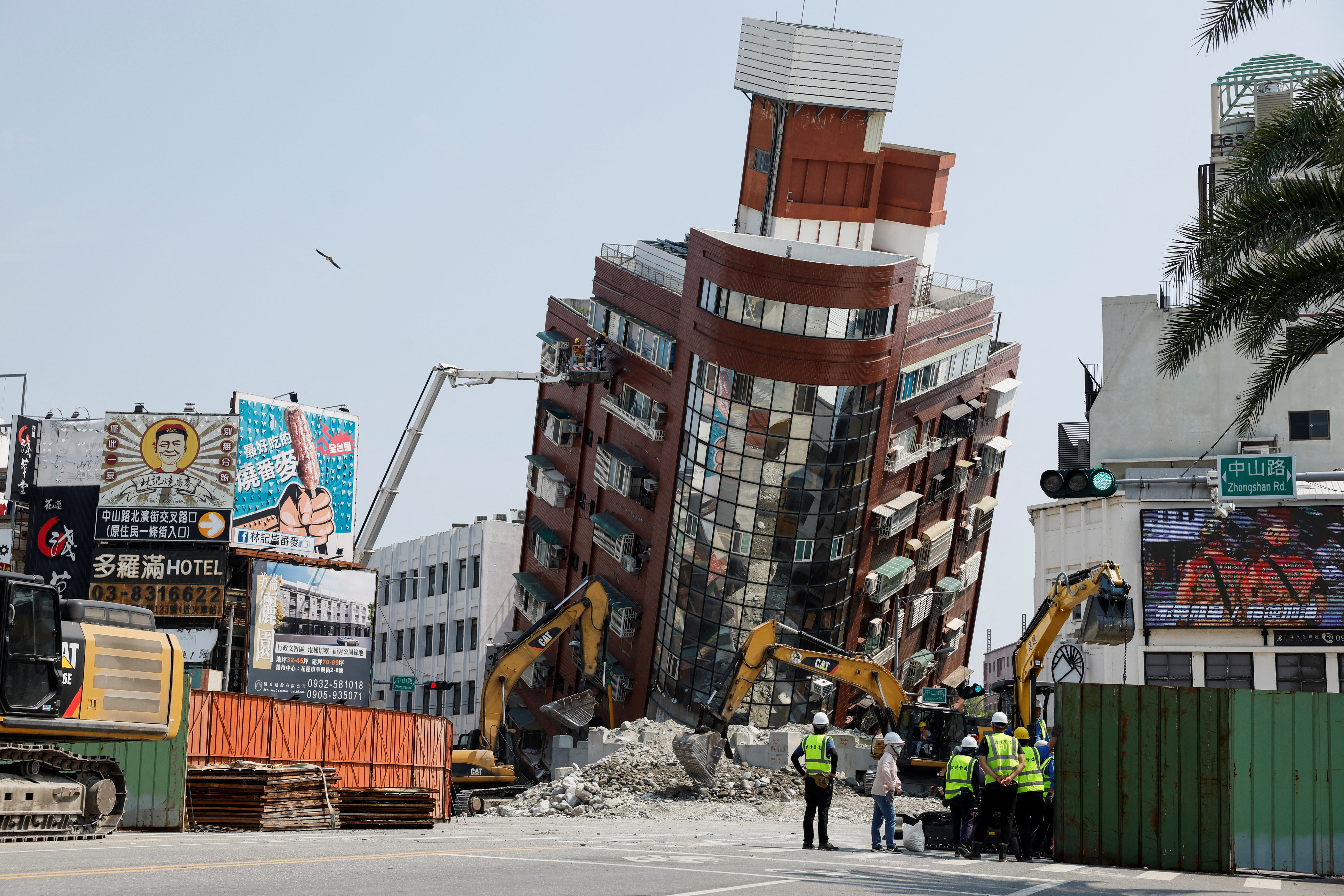 भूकंप के बाद, Hualien में