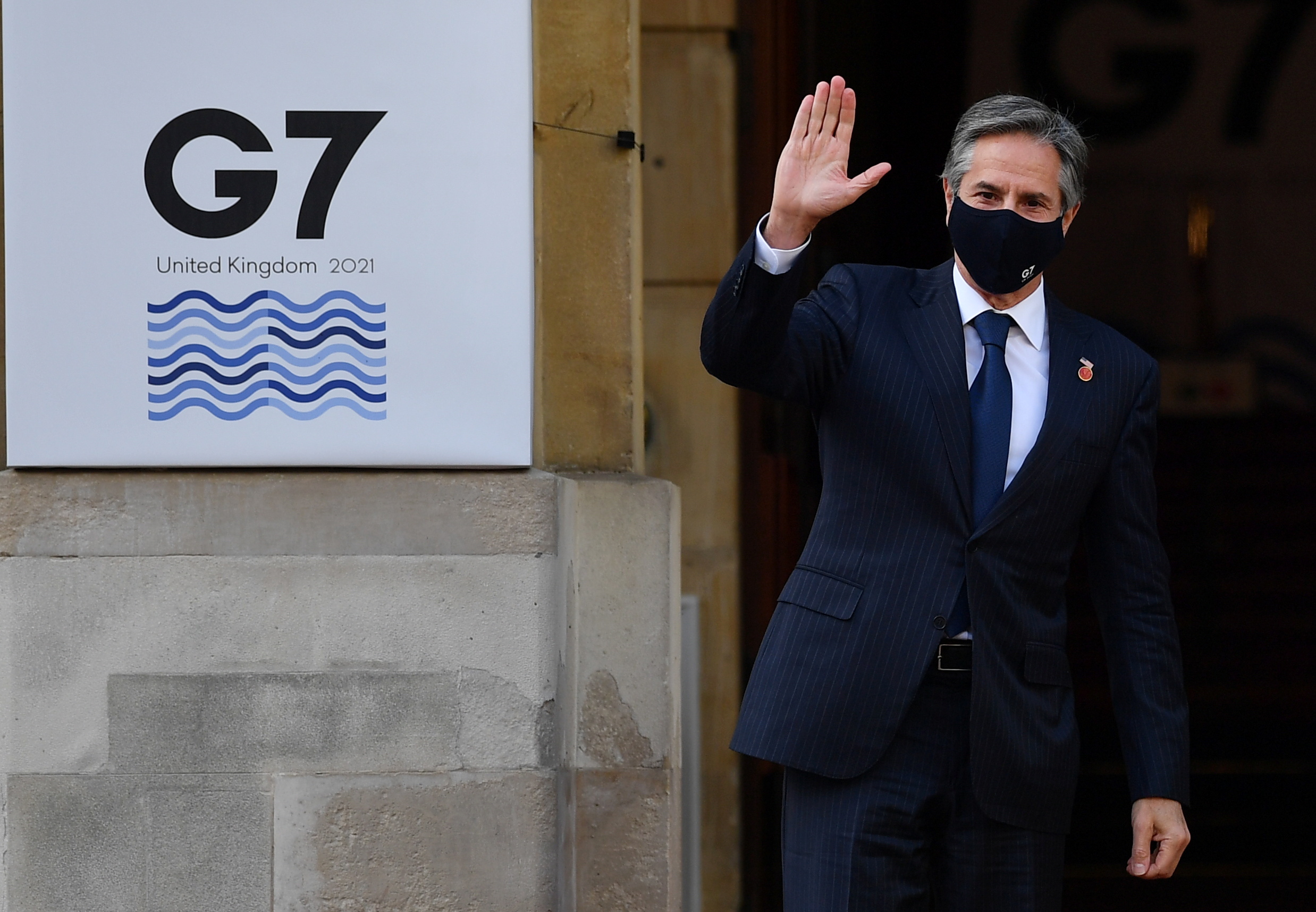 U.S. Secretary of State Antony Blinken arrives at the G7 foreign ministers meeting in London, Britain May 5, 2021. Ben Stansall/Pool via REUTERS