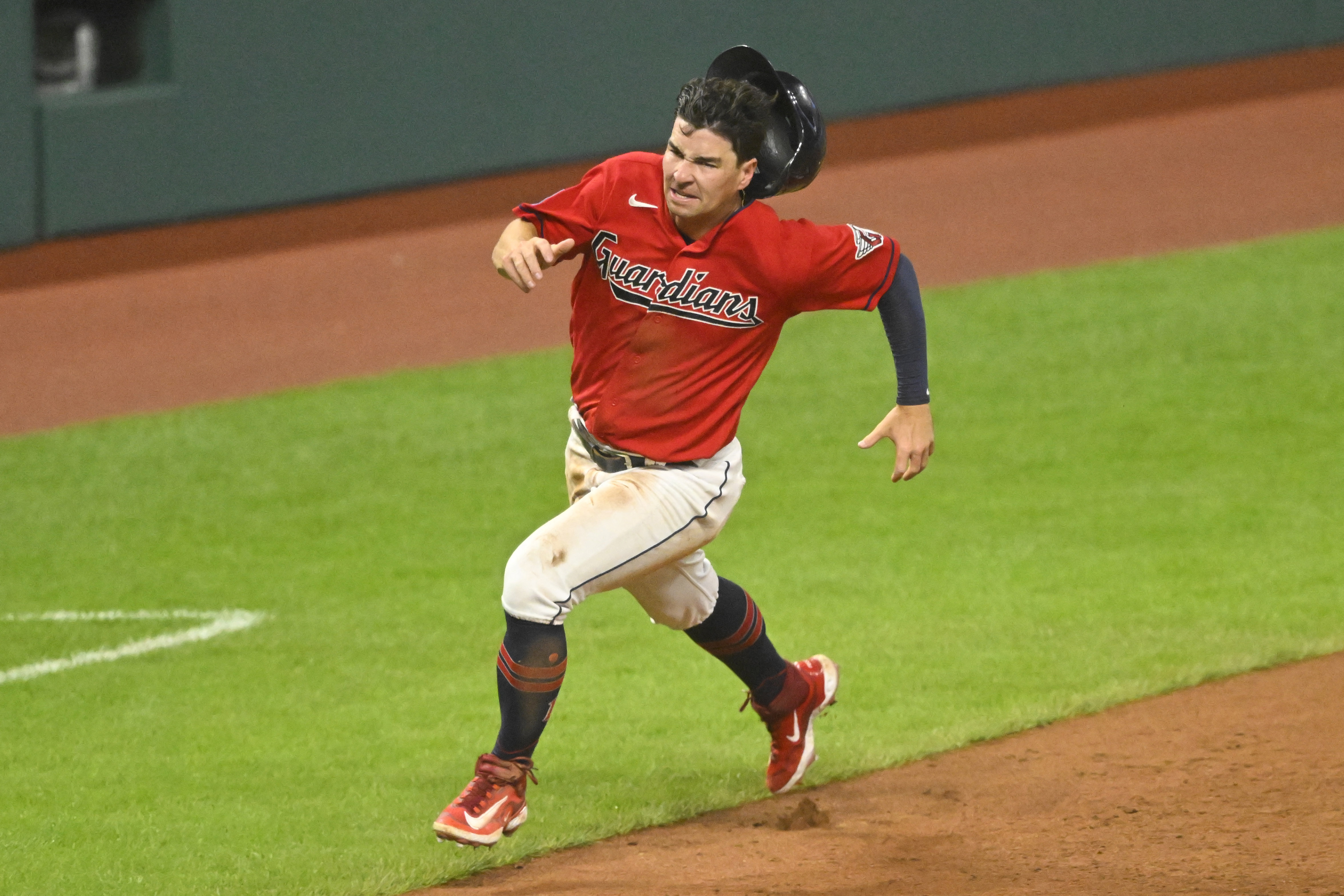 Cleveland's rightful All-Star 2B Andres Gimenez turns a golden double play  : r/baseball