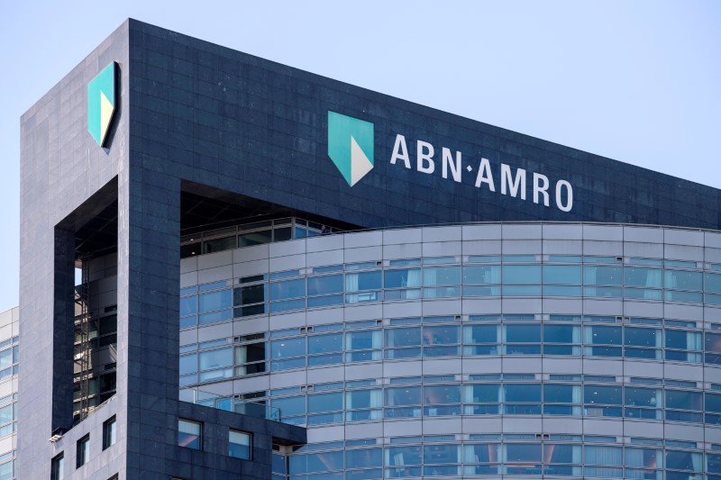 ABN AMRO logo is seen at the headquarters in Amsterdam, Netherlands May 14, 2019. REUTERS/Piroschka van de Wouw/File Photo