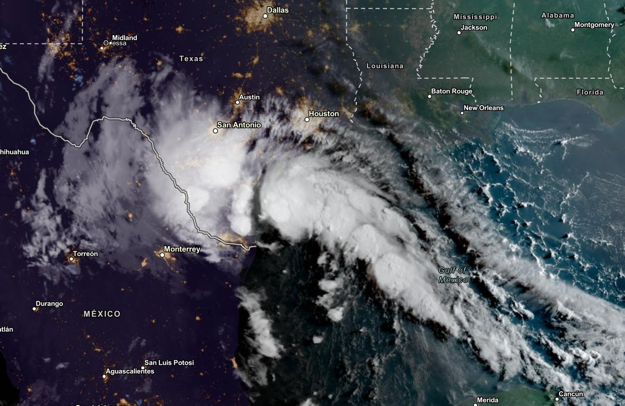 Tropical Storm Harold makes landfall on Padre Island, Texas Reuters