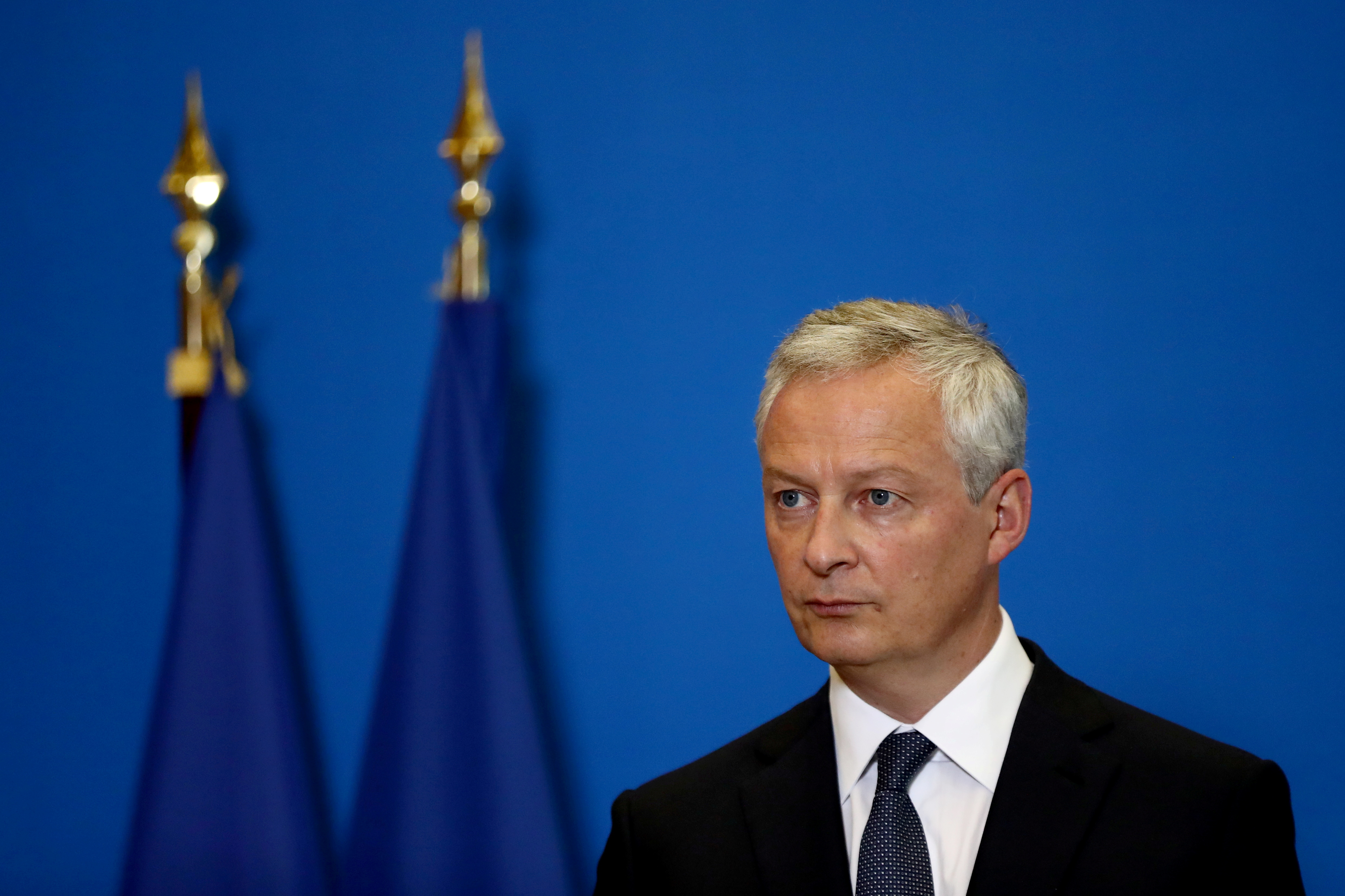 French Economy and Finance Minister Bruno Le Maire attends a news conference after a meeting with business federations at the Bercy Finance Ministry in Paris, France, August 30, 2021. REUTERS/Sarah Meyssonnier