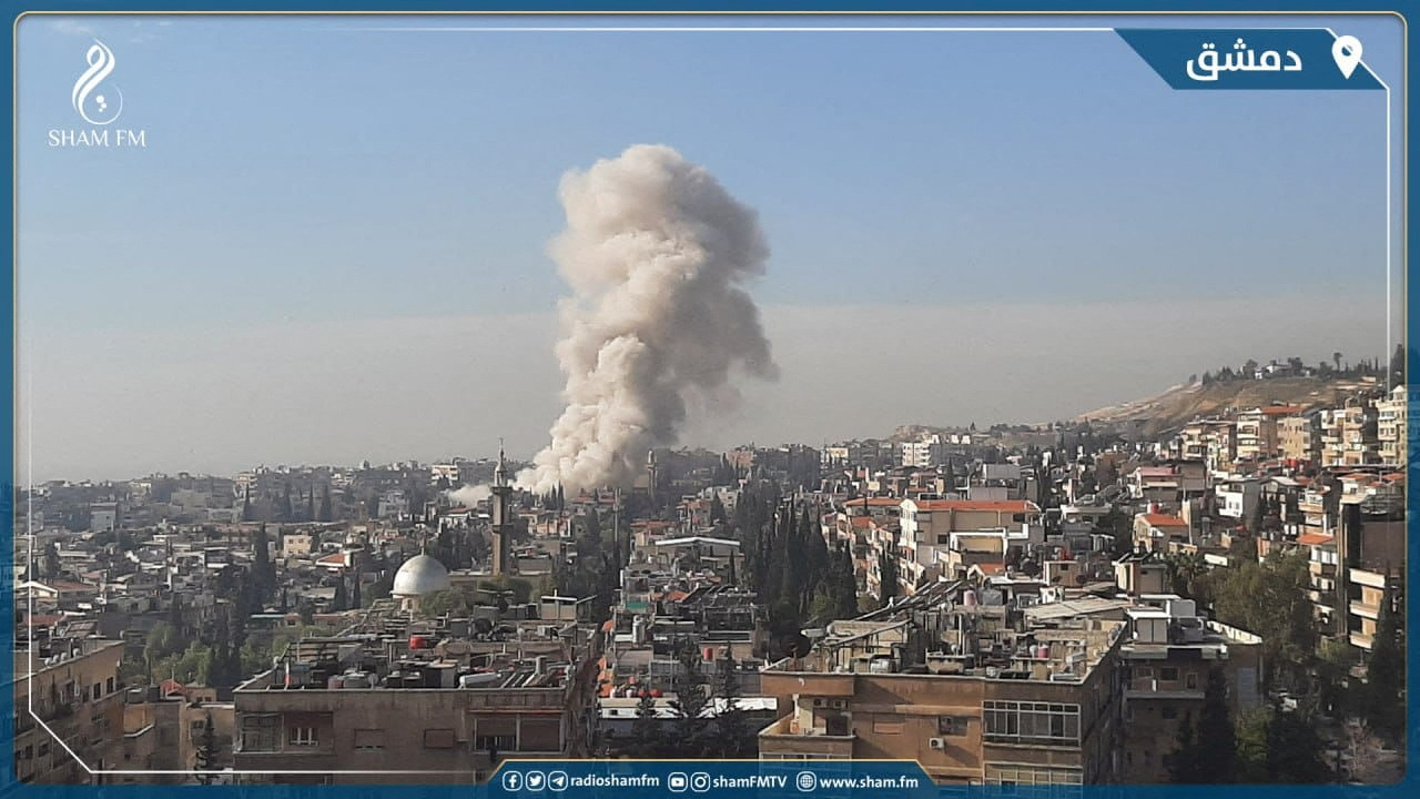 Stills show smoke rising above Damascus after Israeli strike